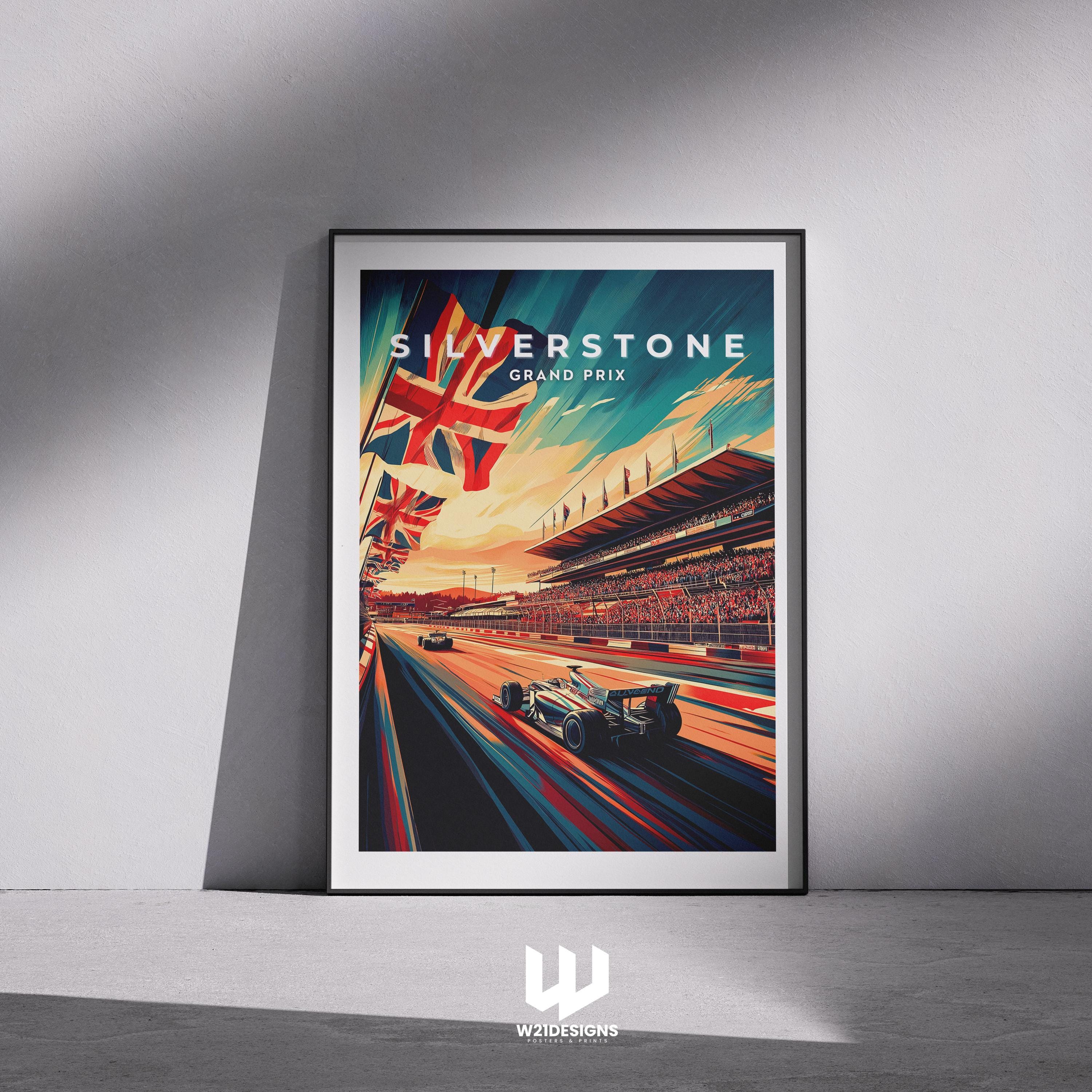 Vintage F1 Prints | Formula 1 Grand Prix Travel Posters by W21Designs