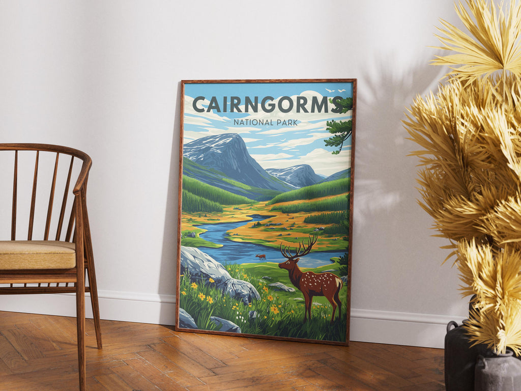 Cairngorms National Park Print: Scotland Highland Landscape Art