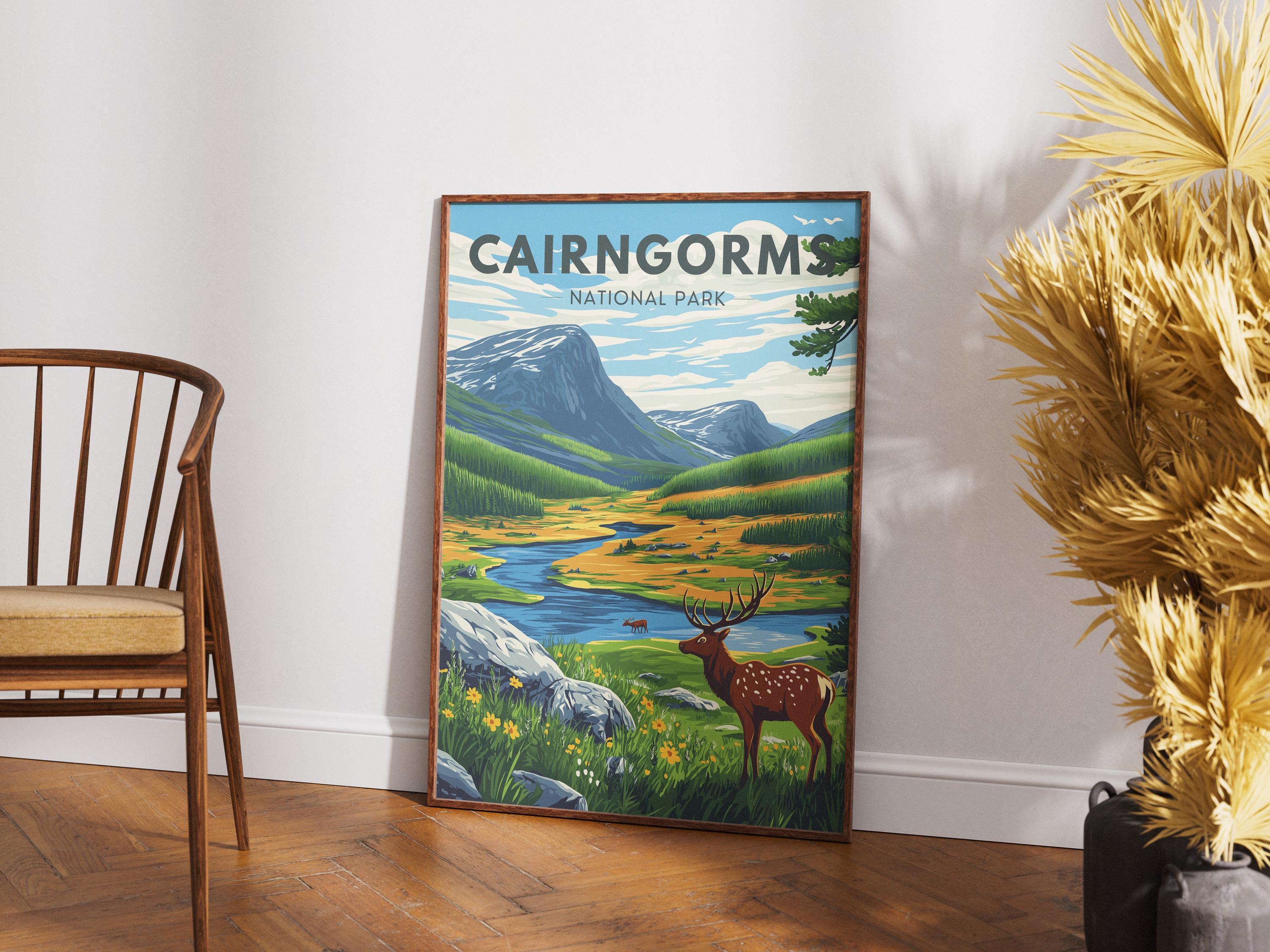 Cairngorms National Park Print: Scotland Highland Landscape Art