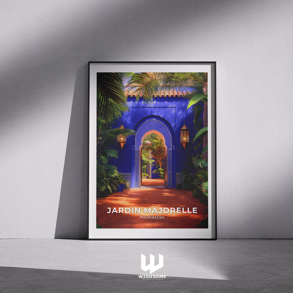 Jardin Majorelle Print: Marrakesh Morocco Travel Poster
