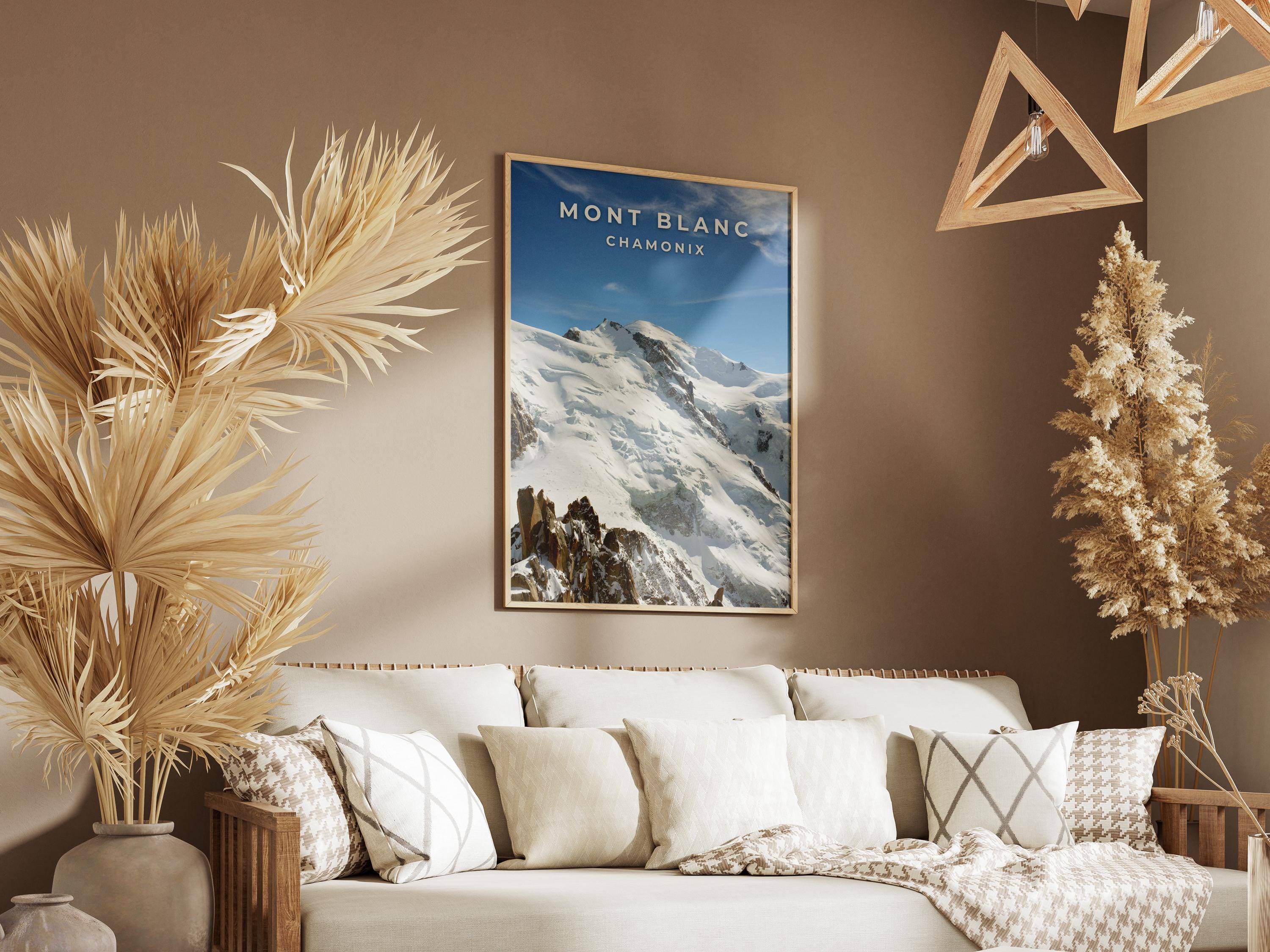 Mont Blanc Photography Print: Chamonix, France - Alpine Travel Poster
