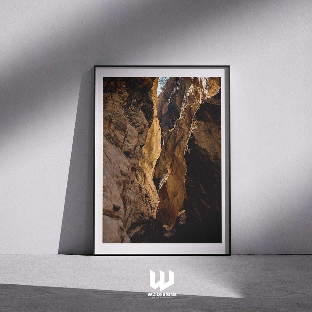 Saklikent Canyon Print: Turkey Landscape Poster, Earthy Decor