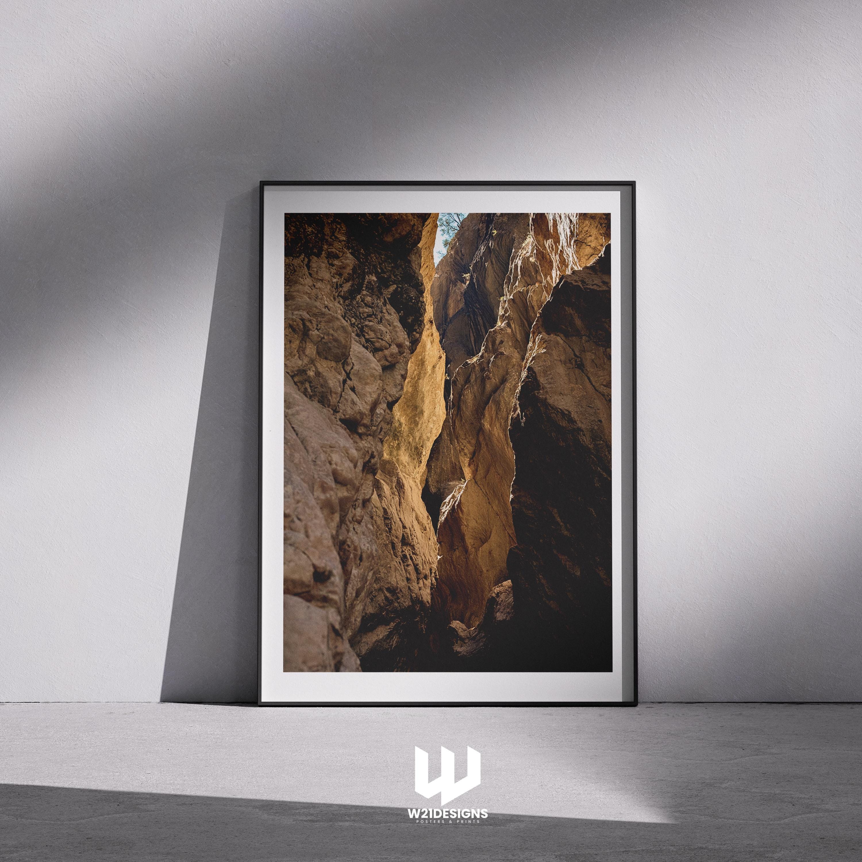 Saklikent Canyon Print: Turkey Landscape Poster, Earthy Decor