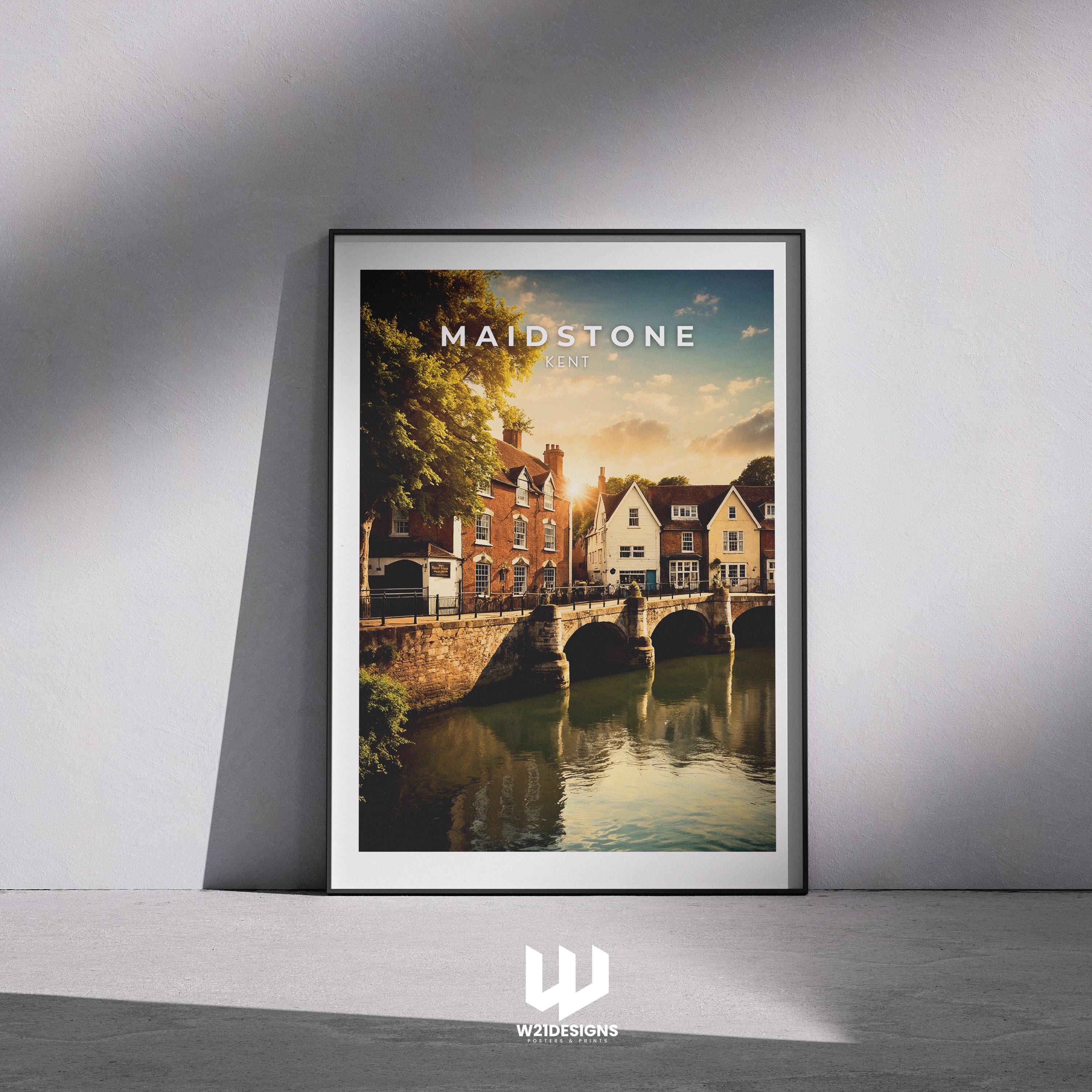 Maidstone Travel Poster: Kent, England Wall Art