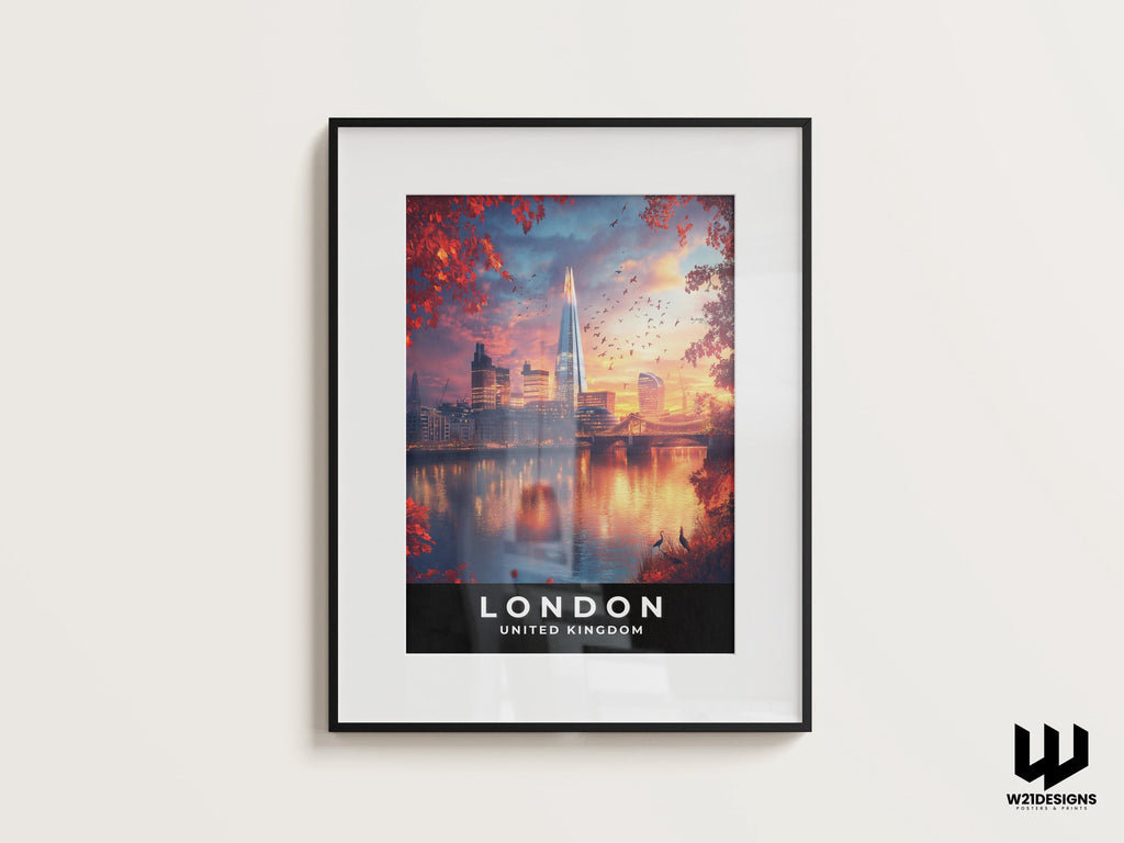 London Travel Poster: Big Ben & Westminster Art Print