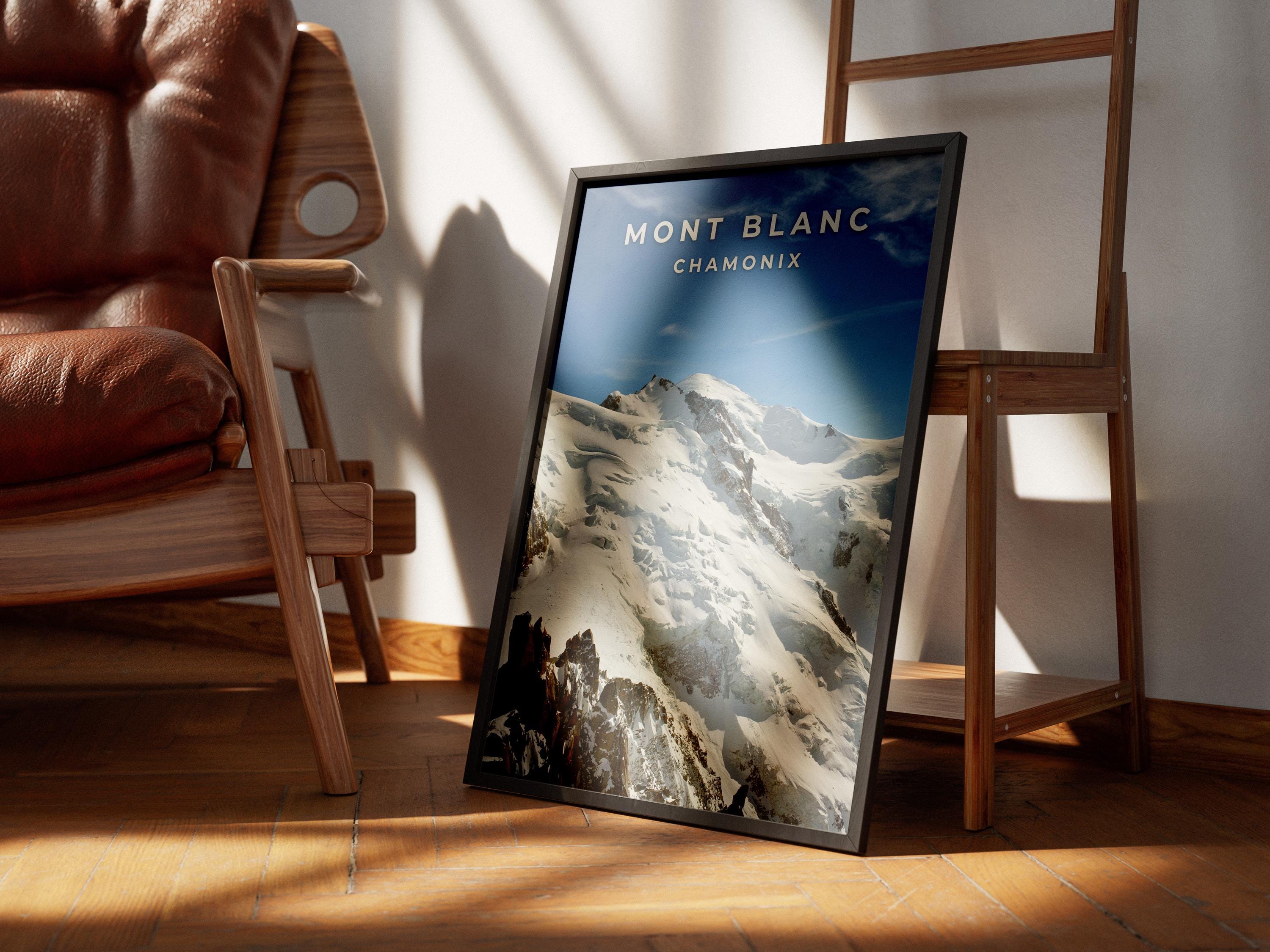 Mont Blanc Photography Print: Chamonix, France - Alpine Travel Poster