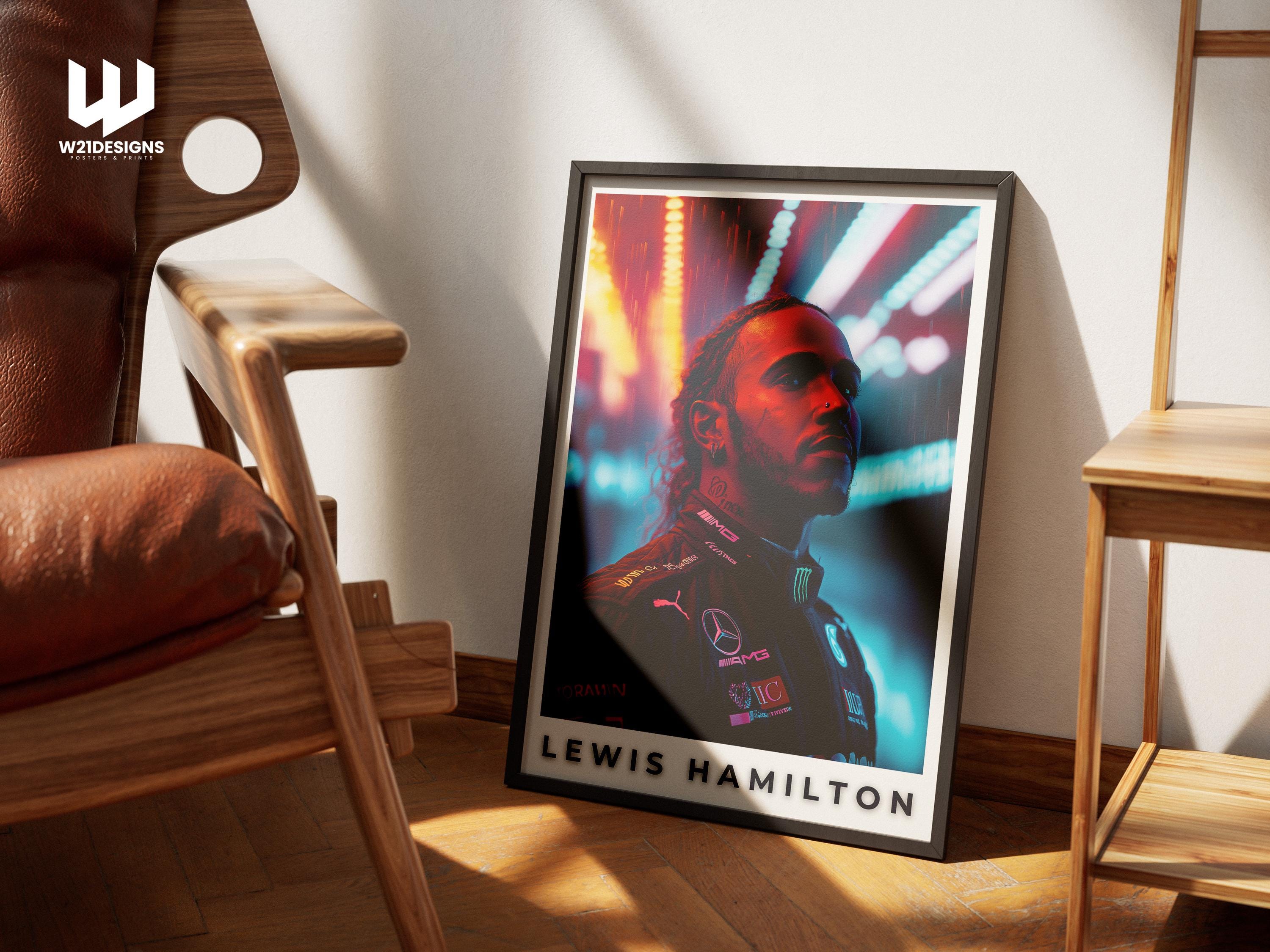 Lewis Hamilton F1 Poster: Motorsport Racing Art Print
