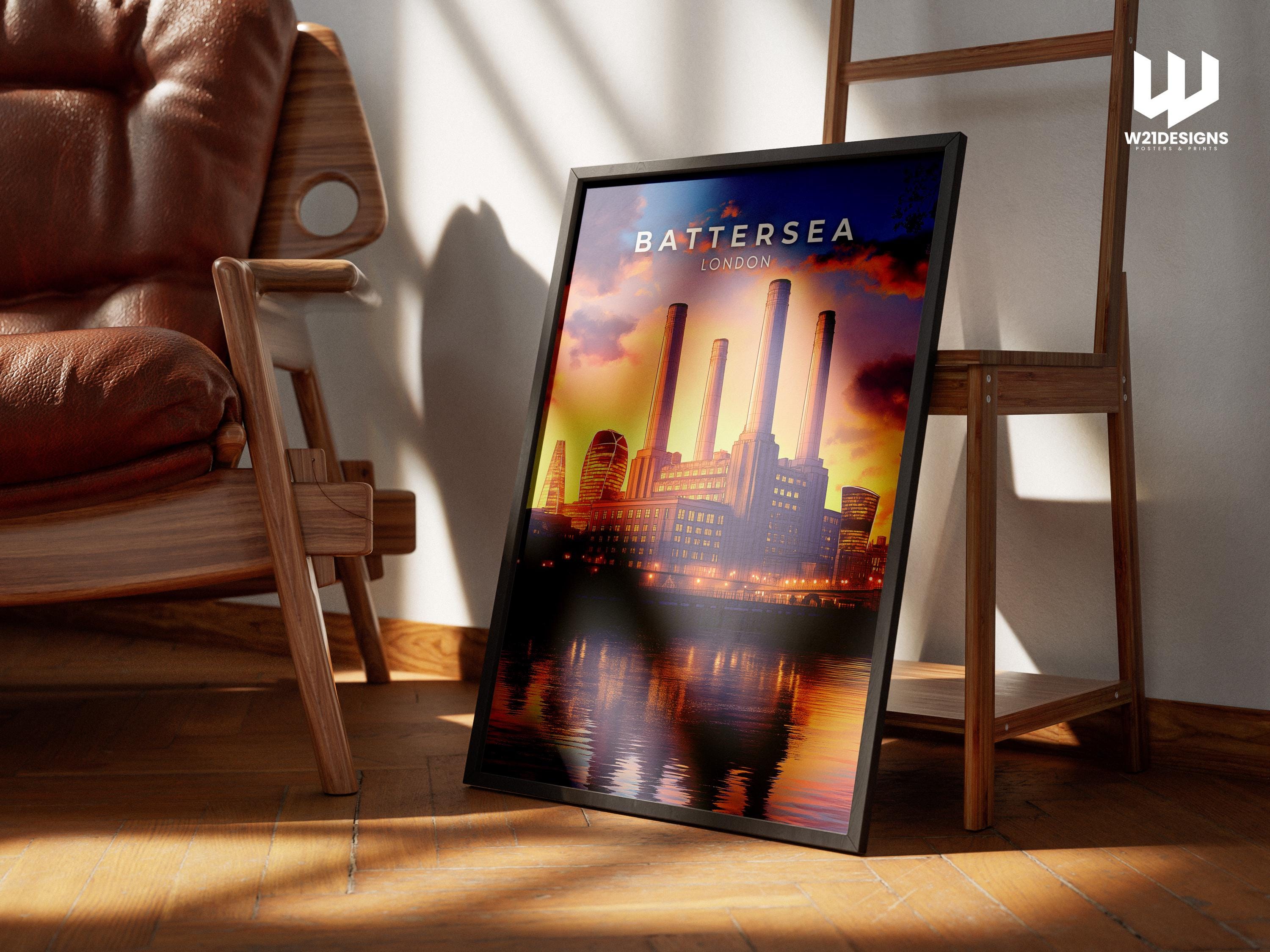 Battersea Power Station Art Print: London Industrial Landmark