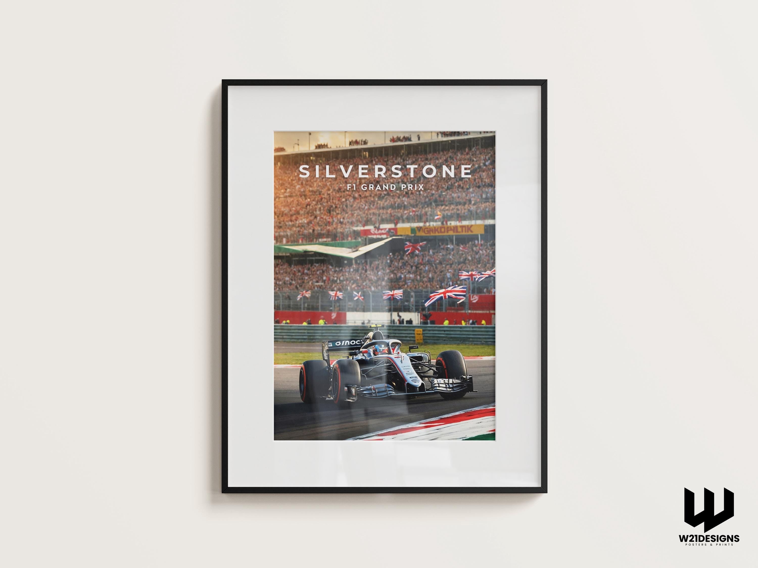 Silverstone F1 Grand Prix Poster: British Racing Art