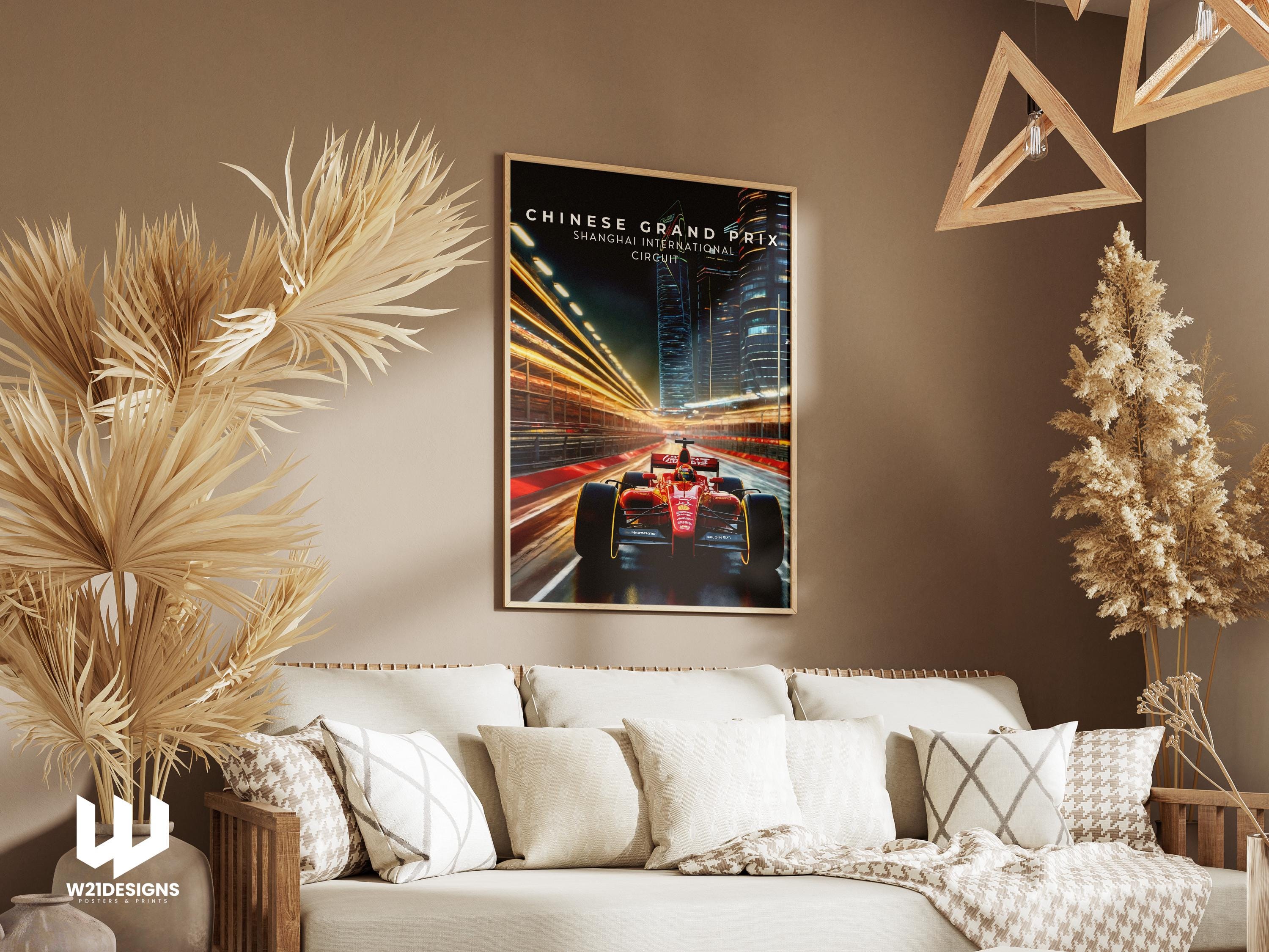 Shanghai International Circuit F1 Poster: Chinese Grand Prix Racing Art