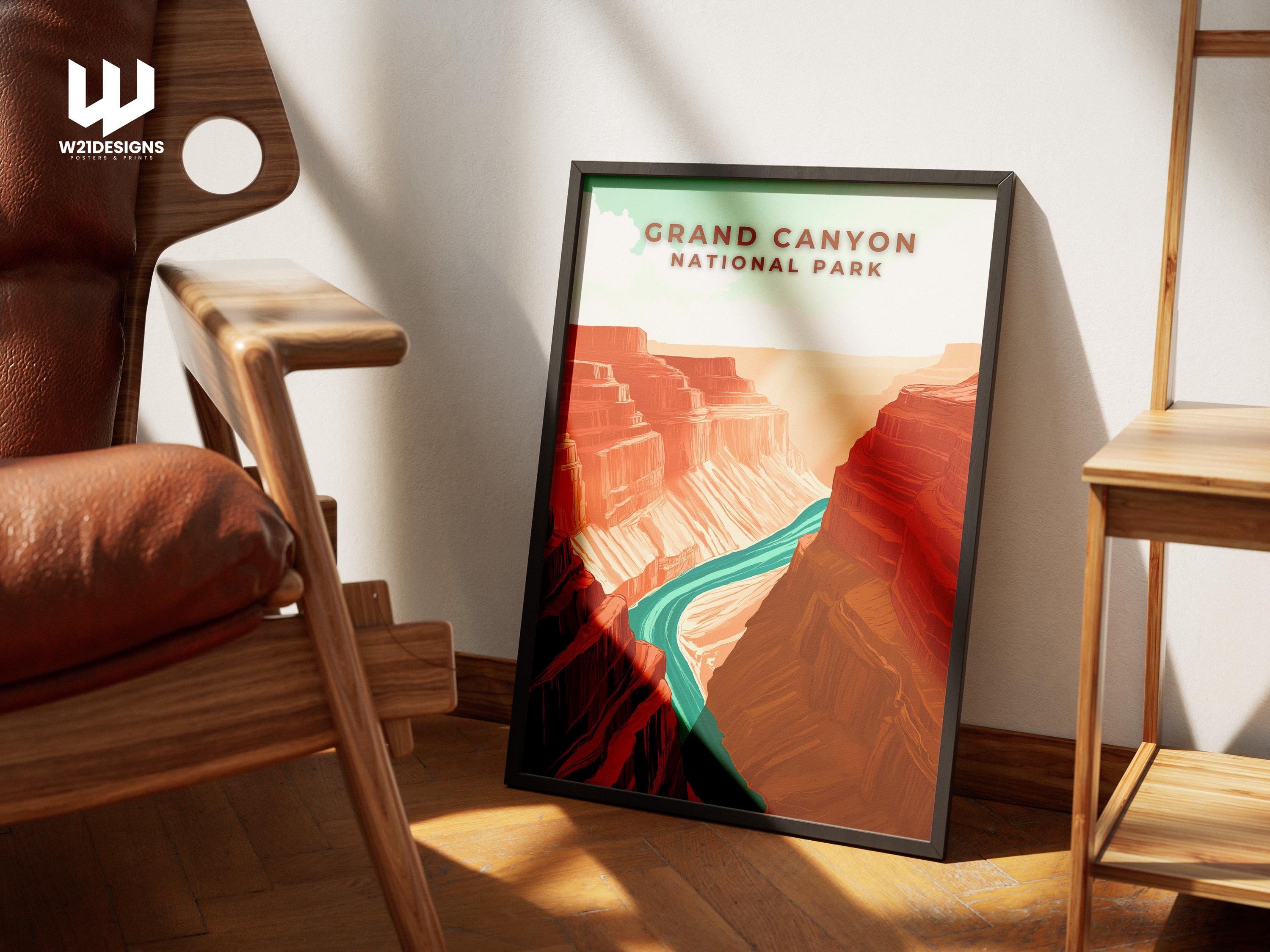 Grand Canyon National Park Poster: Arizona Travel Art Print