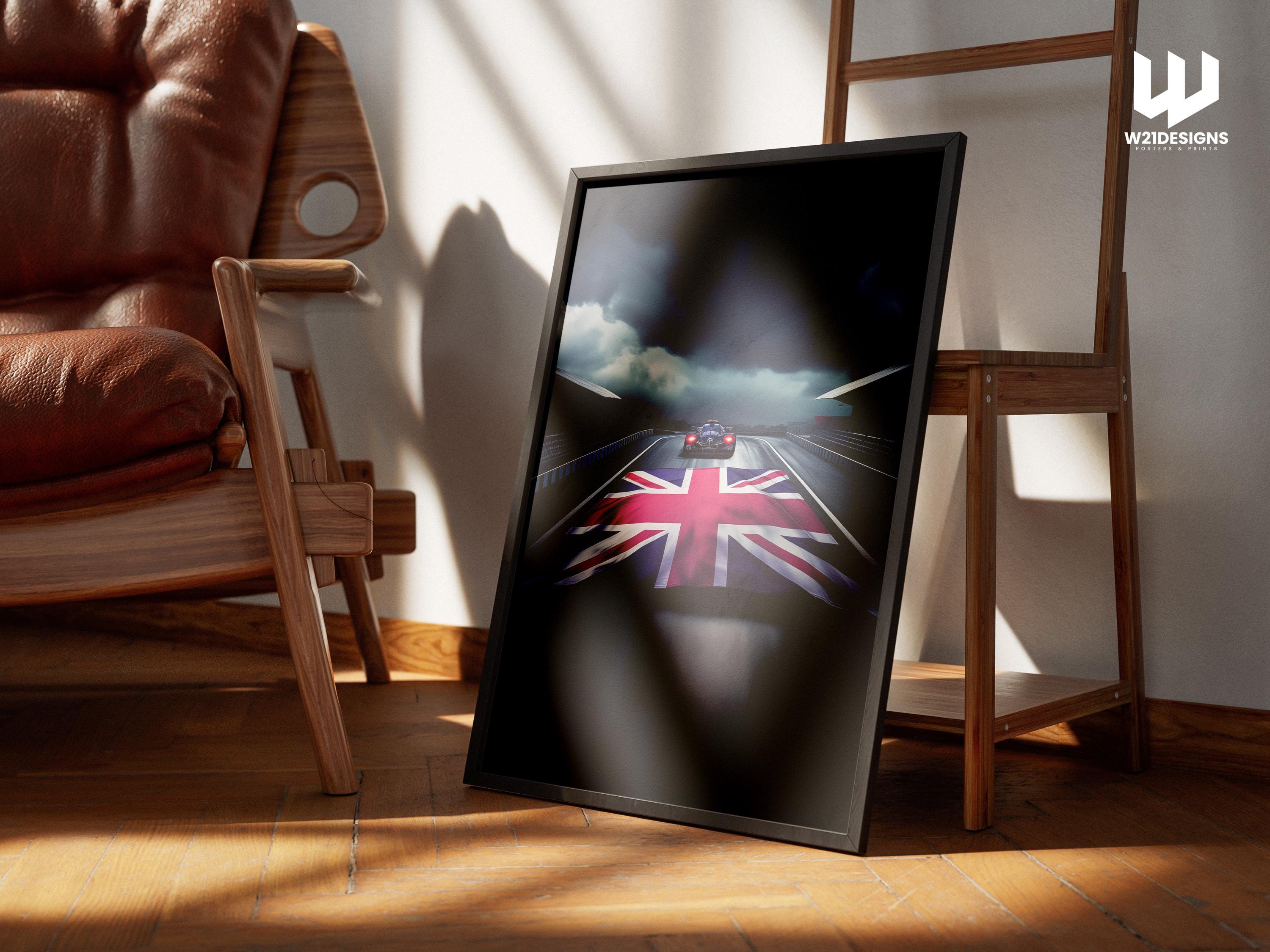 Silverstone Grand Prix Poster: British F1 Racing Art Print