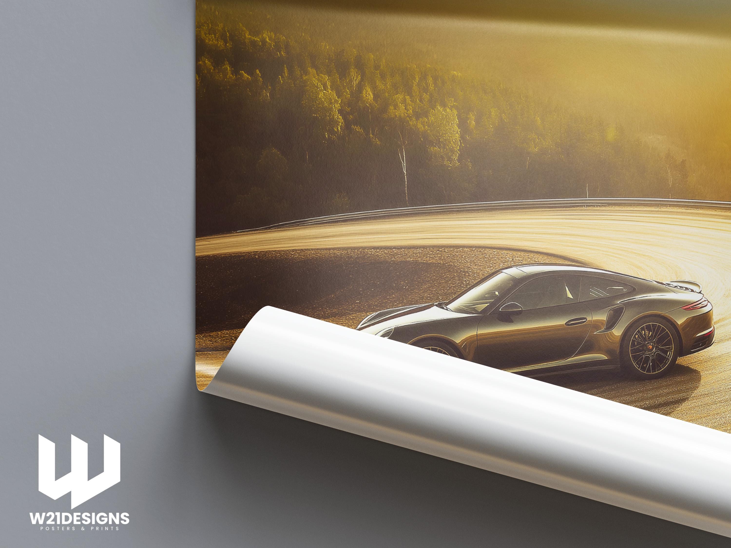 Porsche 911 Poster: Luxury Car Photography Art Print
