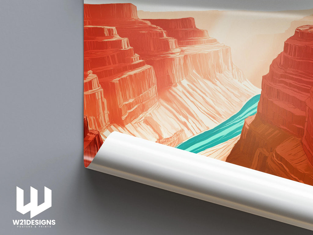 Grand Canyon National Park Poster: Arizona Travel Art Print
