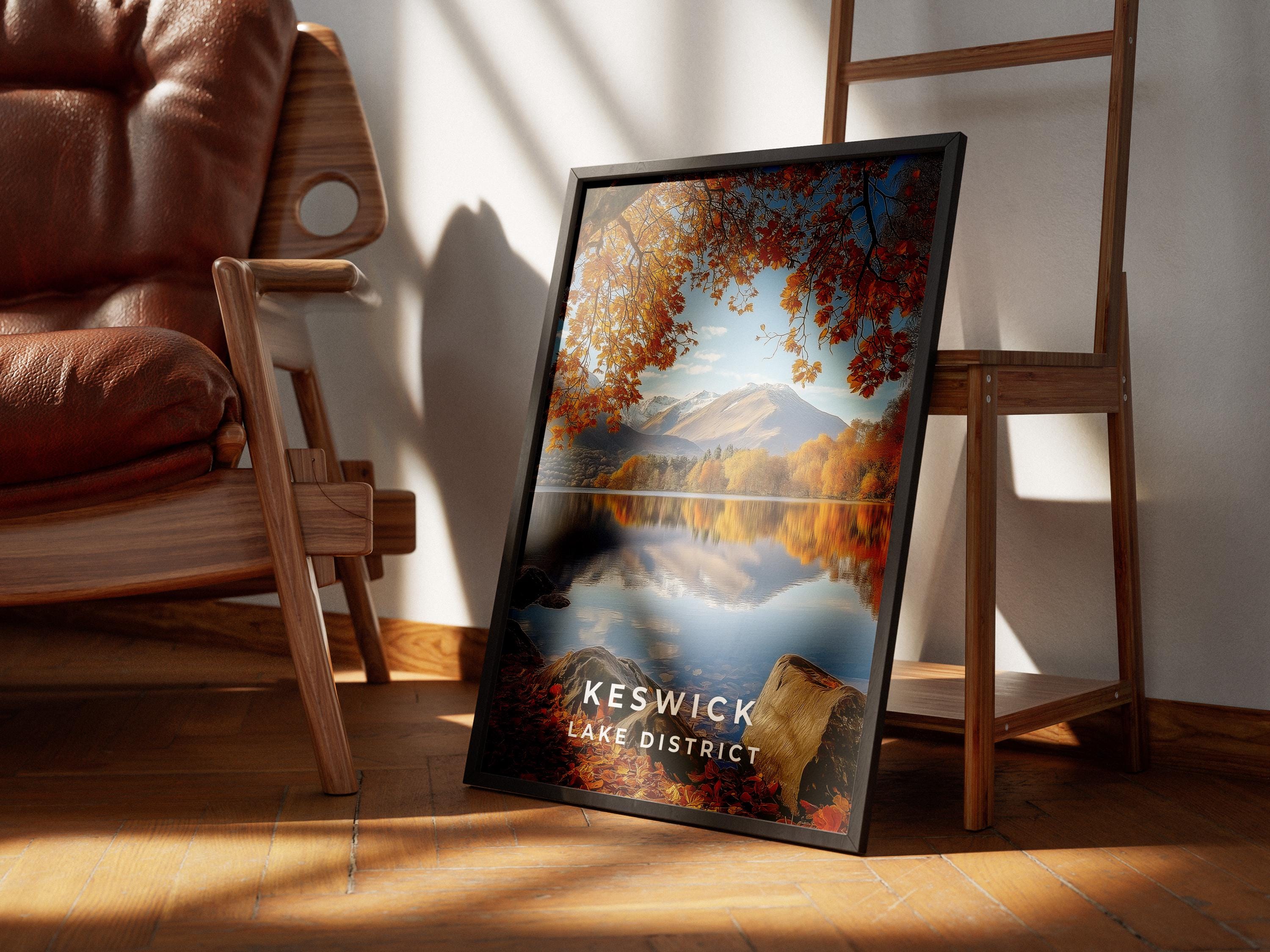 Keswick Lake District Print: Autumn Landscape Art