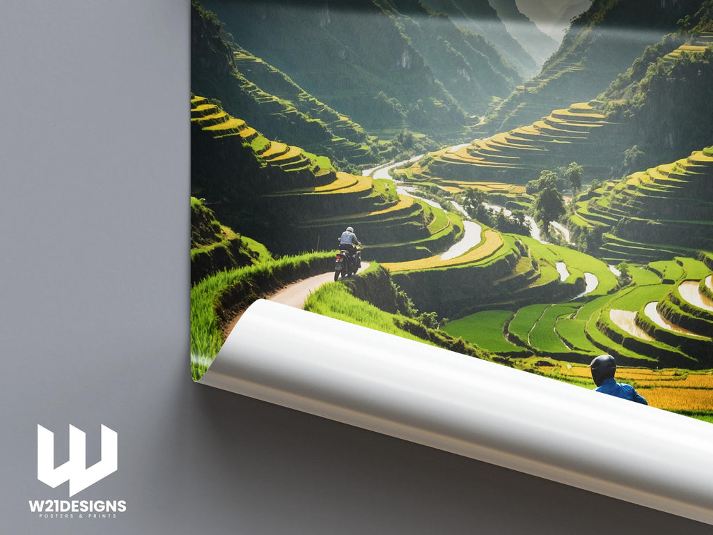 Ha Giang Loop Travel Poster: Vietnam Road Trip Art Print