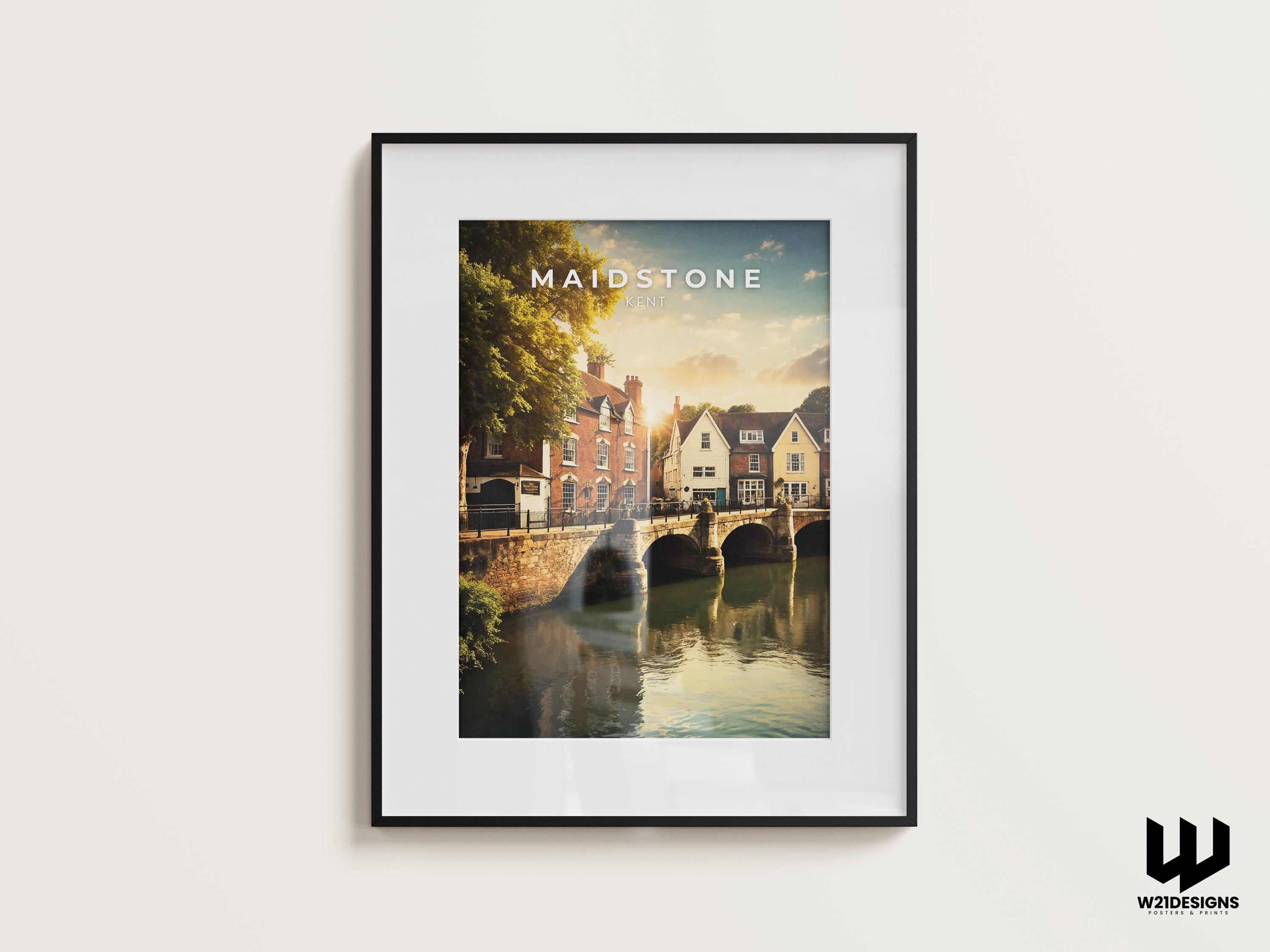Maidstone Travel Poster: Kent, England Wall Art