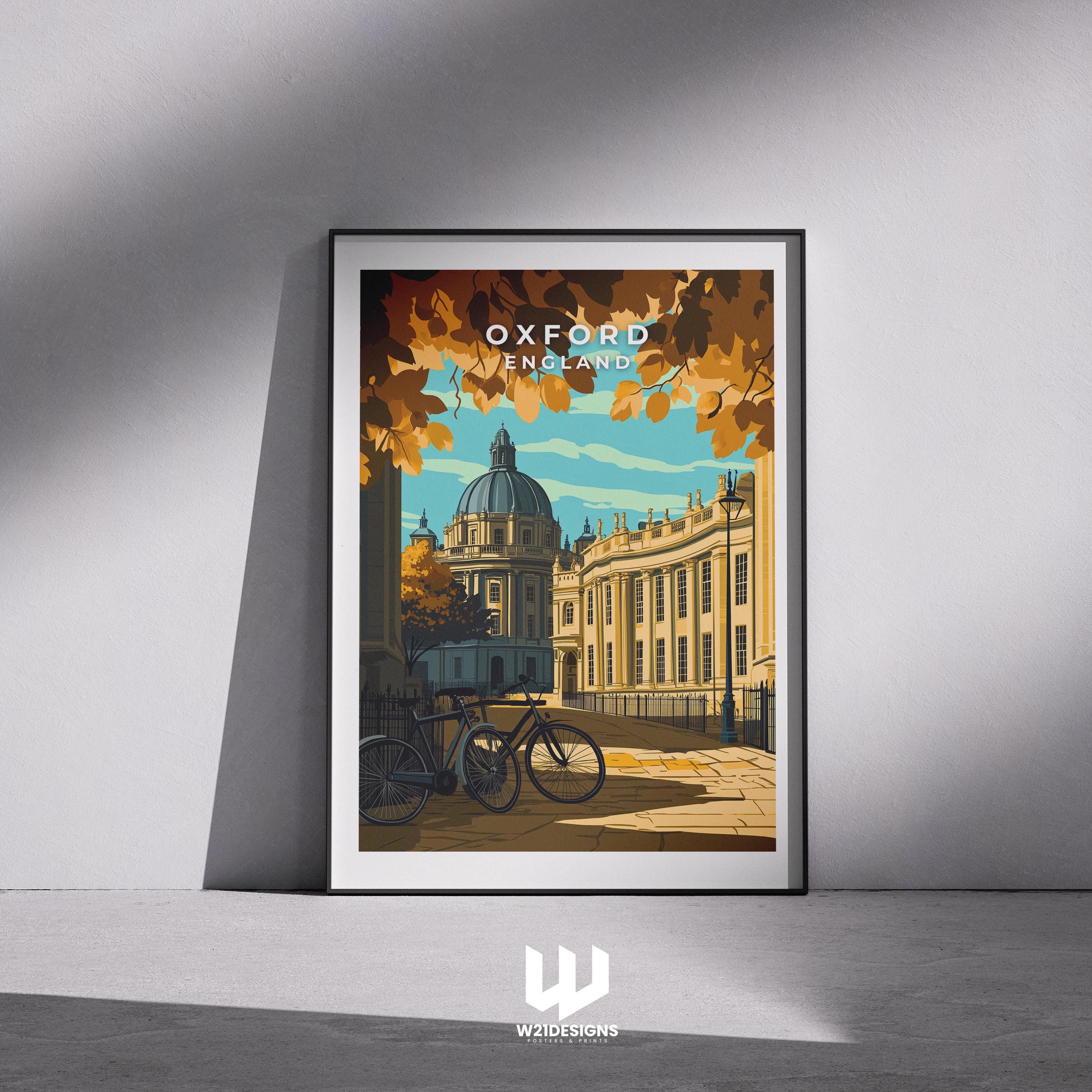 Oxford Travel Poster: Vintage England Art Print