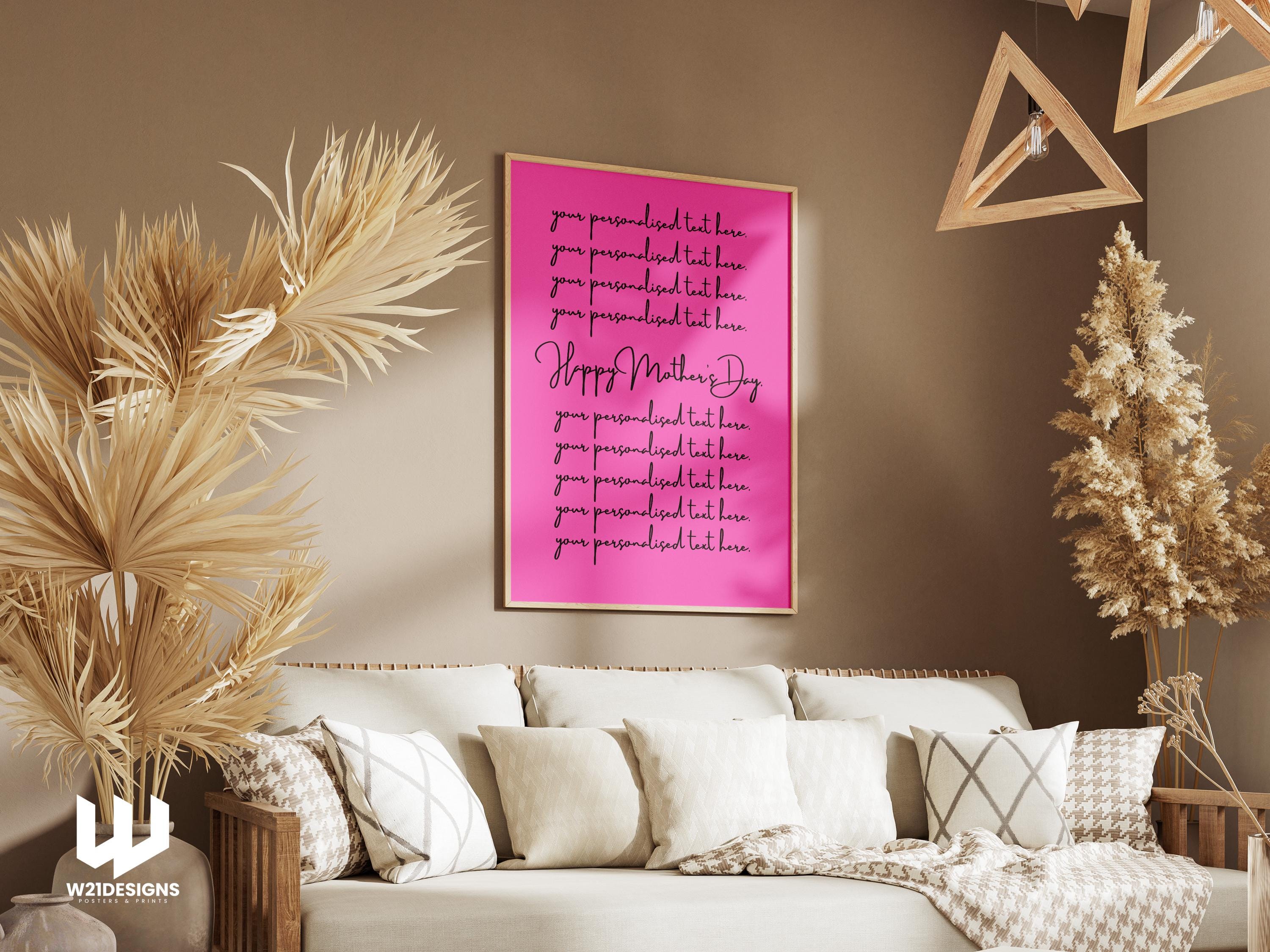 Personalized Mother's Day Print: Custom Text Gift