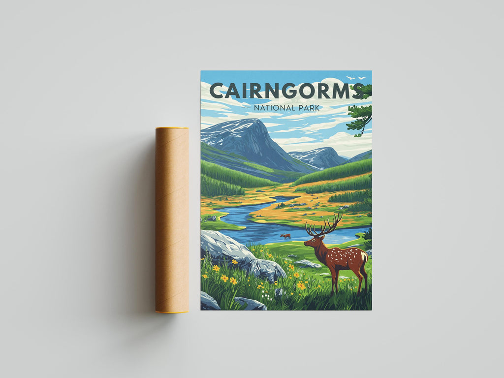 Cairngorms National Park Print: Scotland Highland Landscape Art
