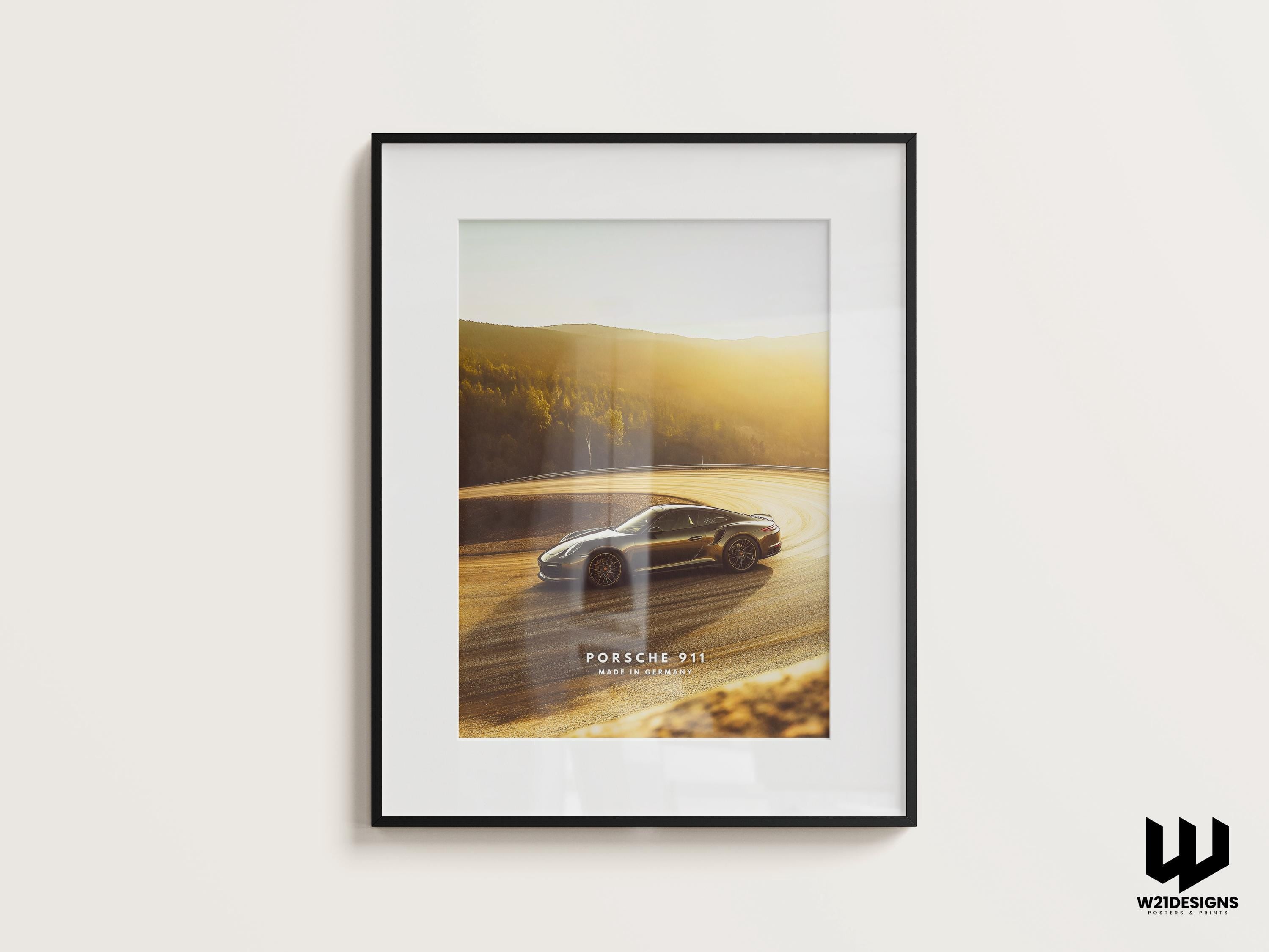 Porsche 911 Poster: Luxury Car Photography Art Print