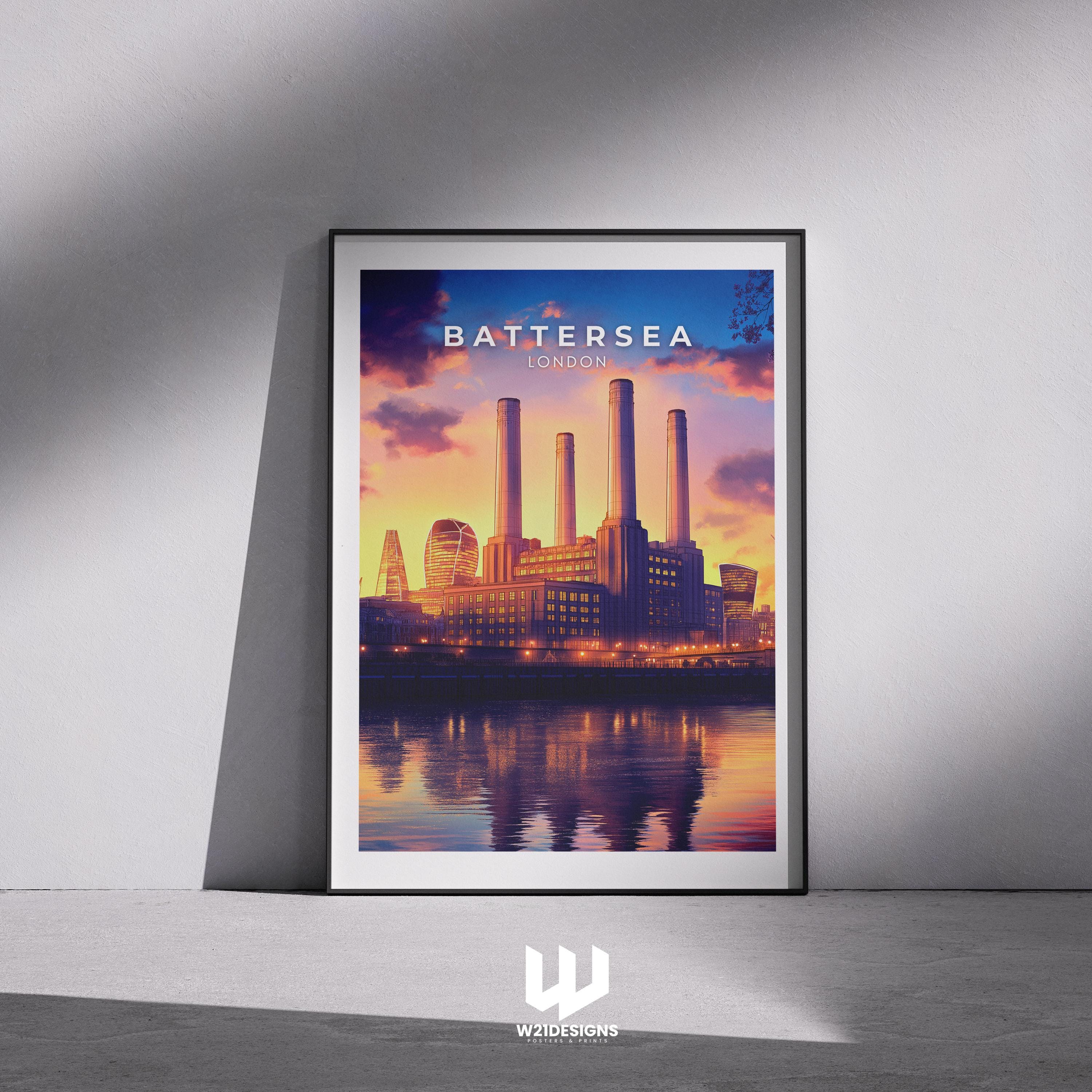 Battersea Power Station Art Print: London Industrial Landmark