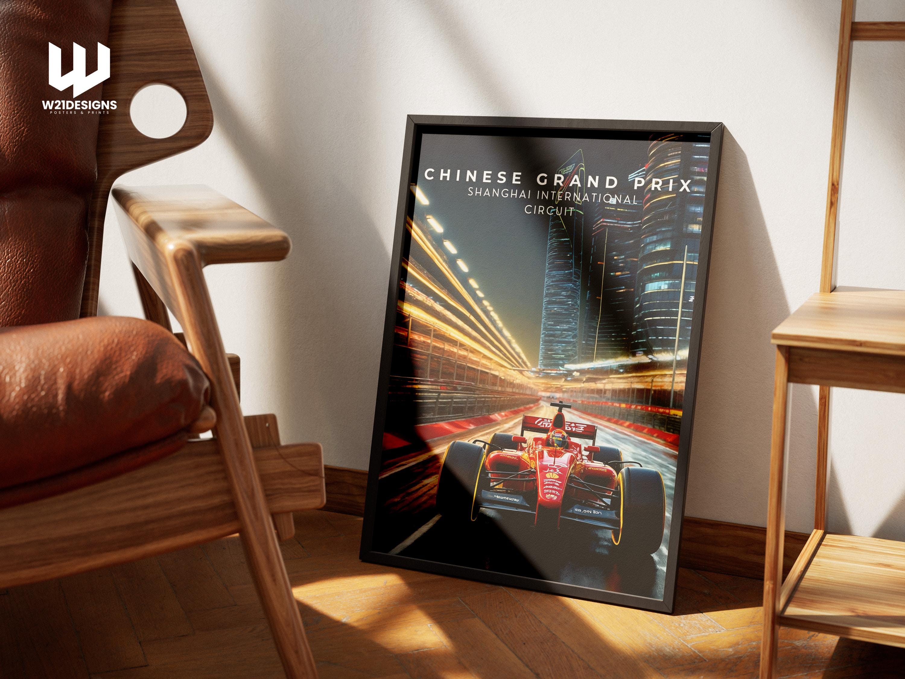 Shanghai International Circuit F1 Poster: Chinese Grand Prix Racing Art