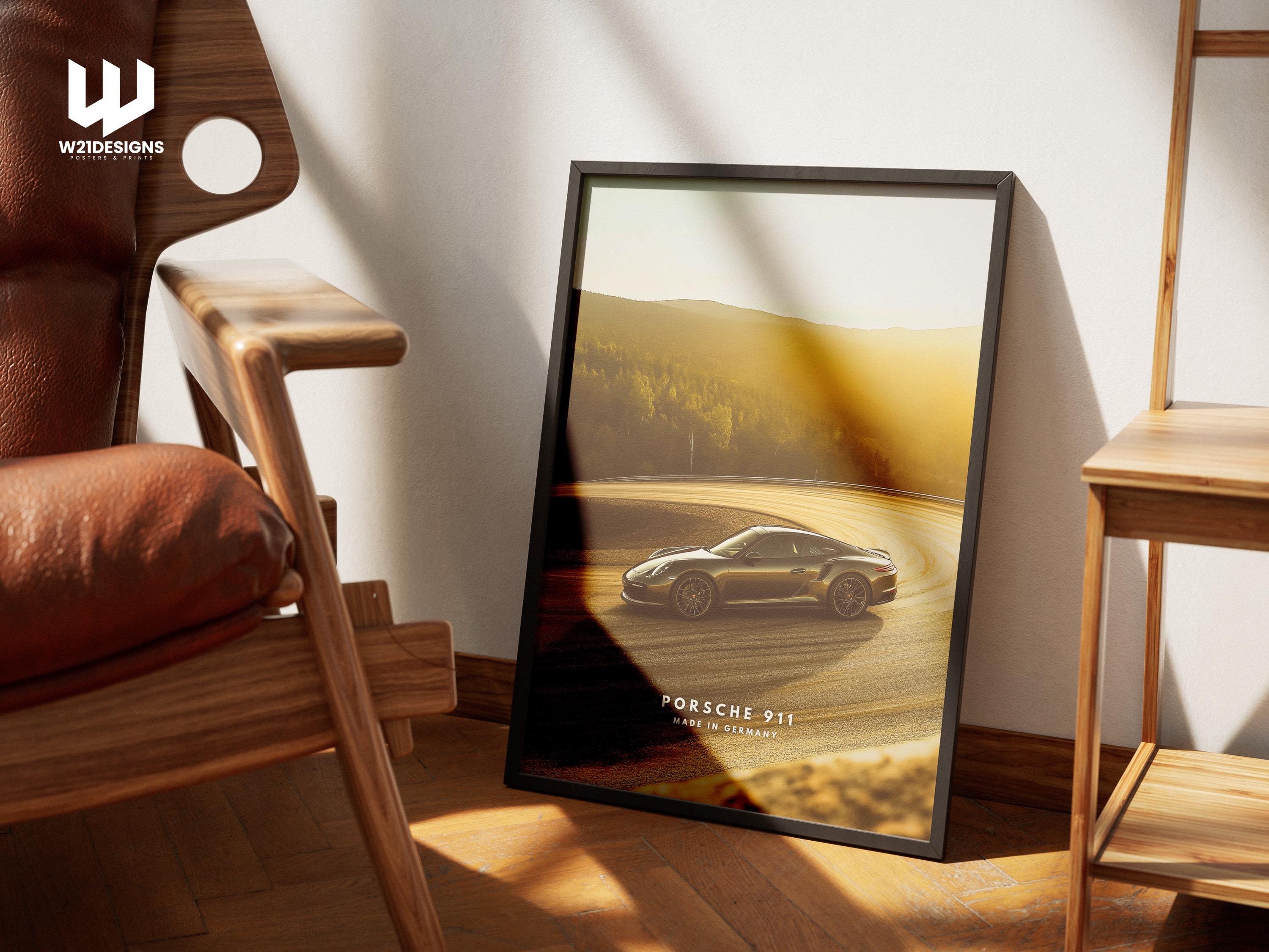 Porsche 911 Poster: Luxury Car Photography Art Print