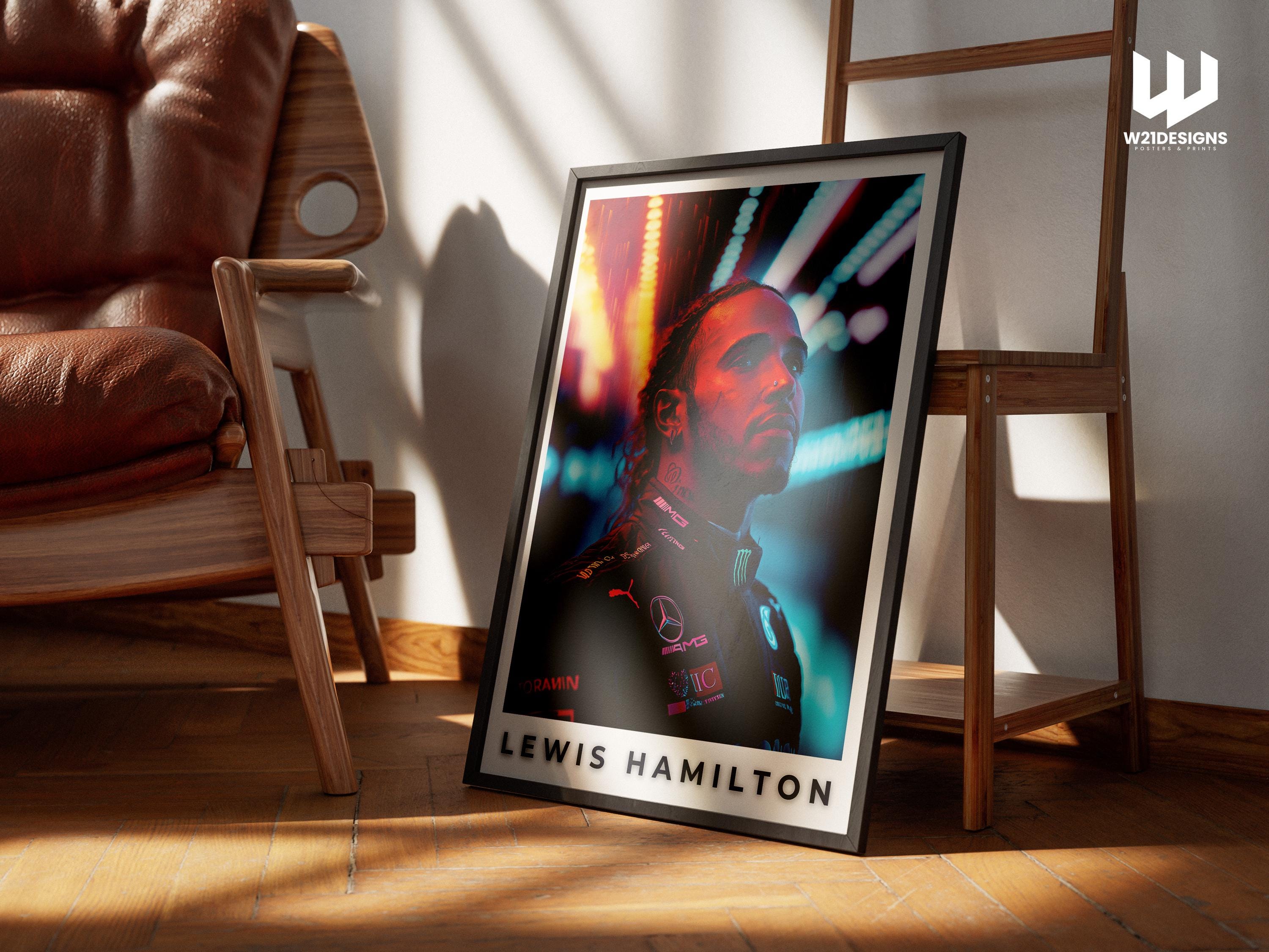 Lewis Hamilton F1 Poster: Motorsport Racing Art Print