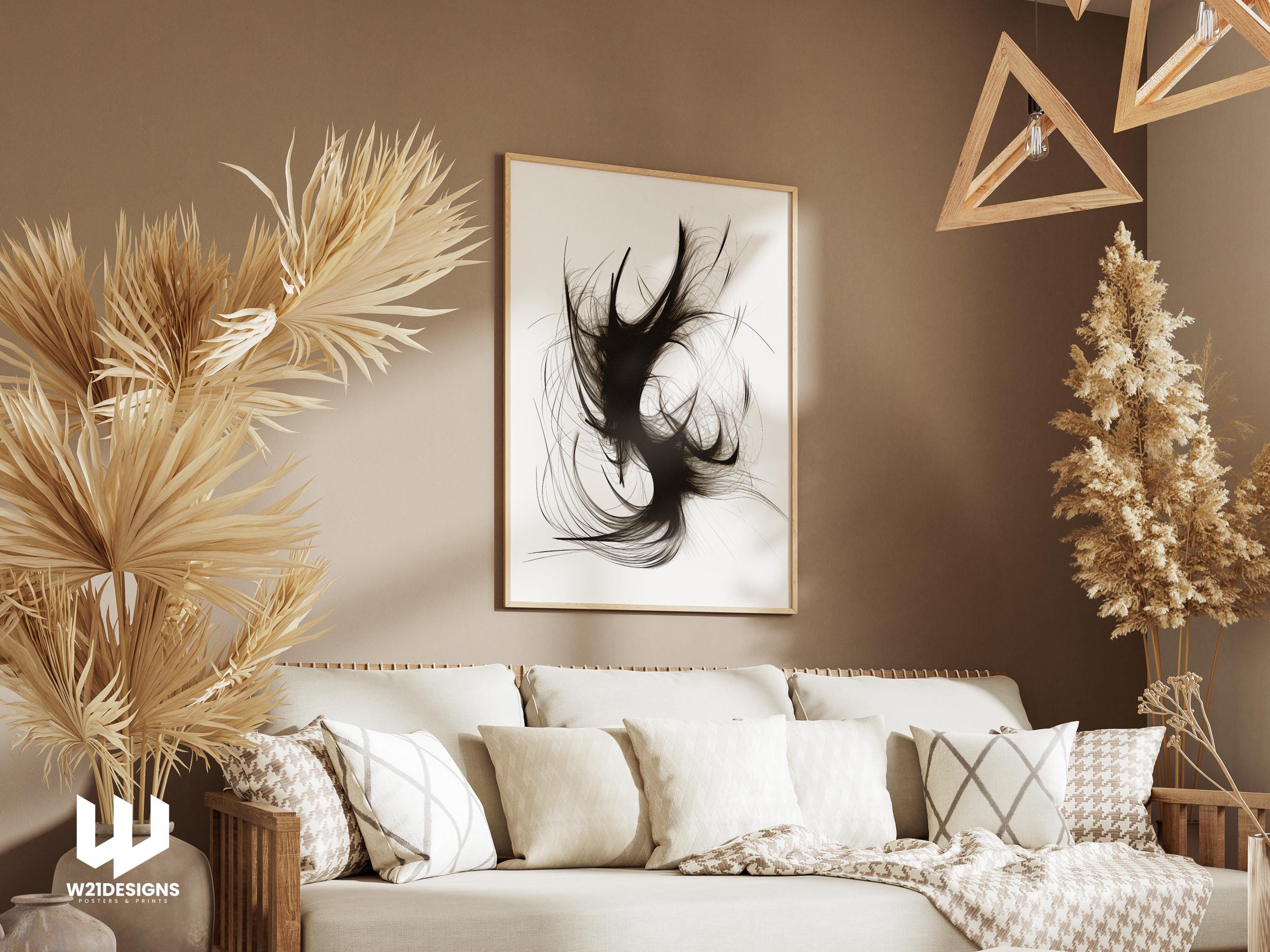 Black and White Abstract Print - Trendy Minimalist Wall Art, Monochrome Modern Decor, Neutral Home Aesthetic, Modern Wall Art, Abstract Art