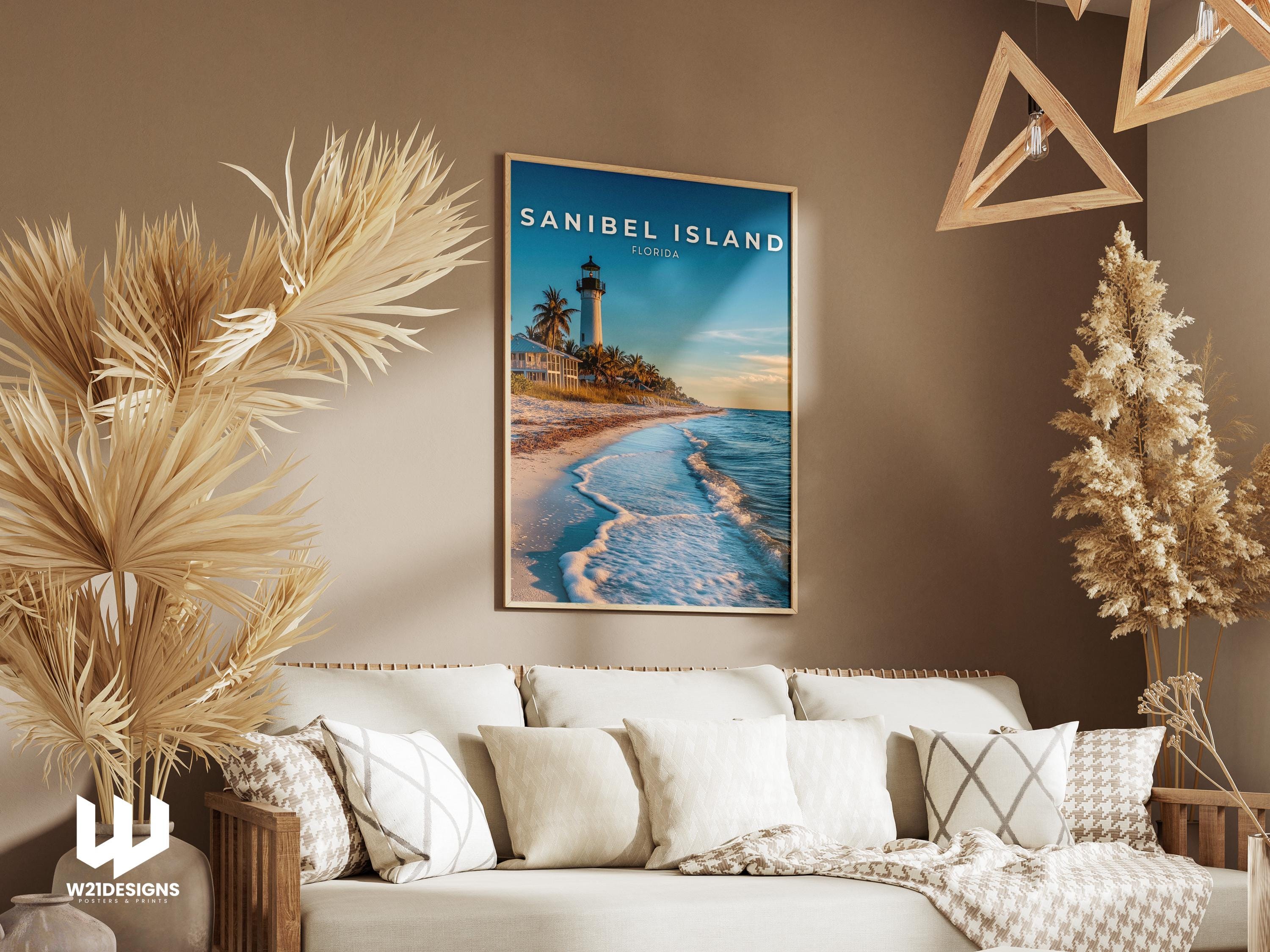 Sanibel Island Lighthouse Print: Florida Coastal Wall Art