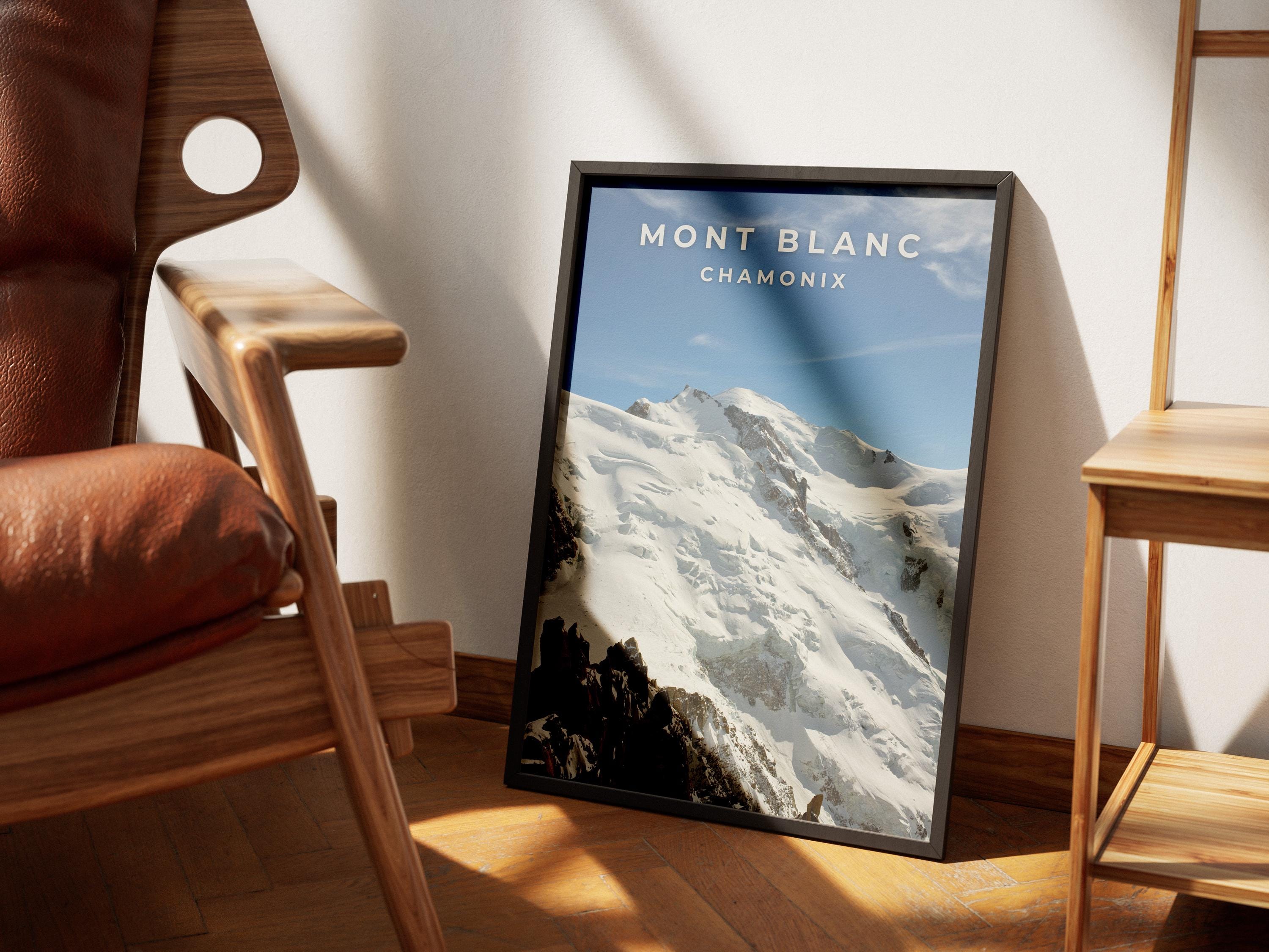 Mont Blanc Photography Print: Chamonix, France - Alpine Travel Poster