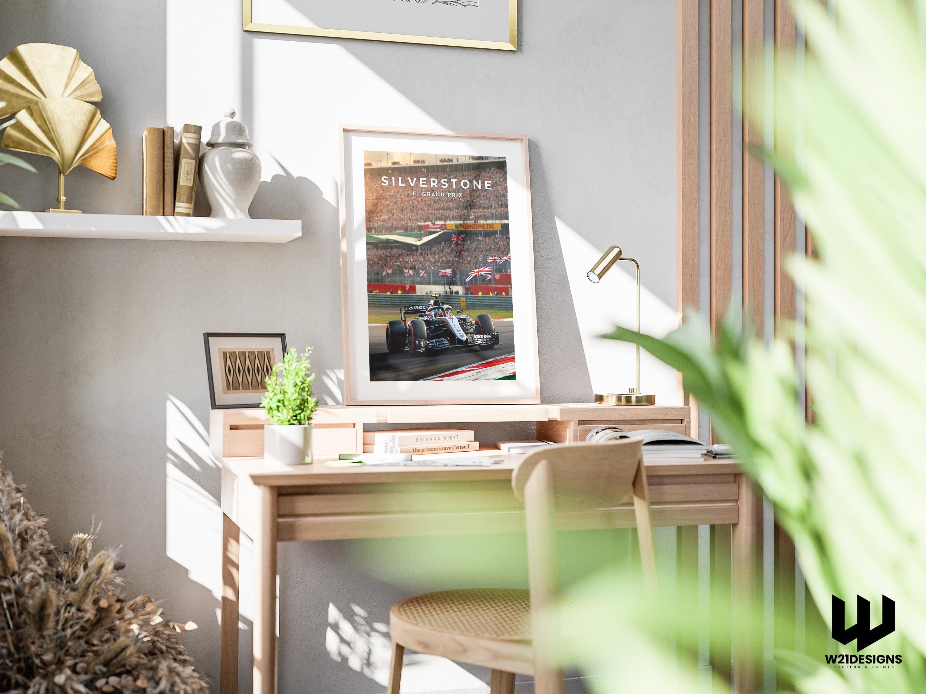 Silverstone F1 Grand Prix Poster: British Racing Art