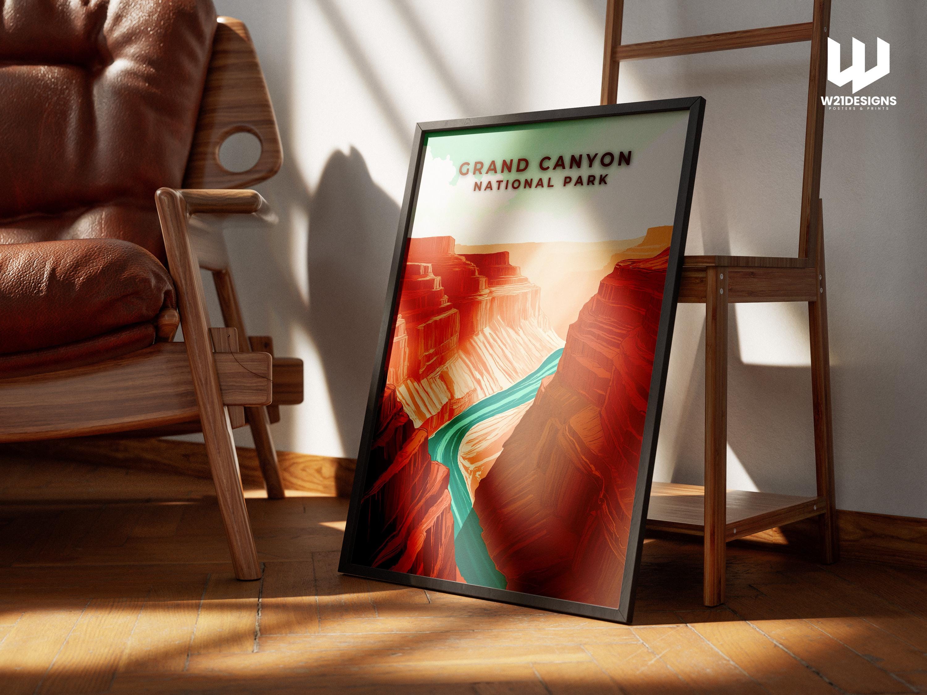 Grand Canyon National Park Poster: Arizona Travel Art Print