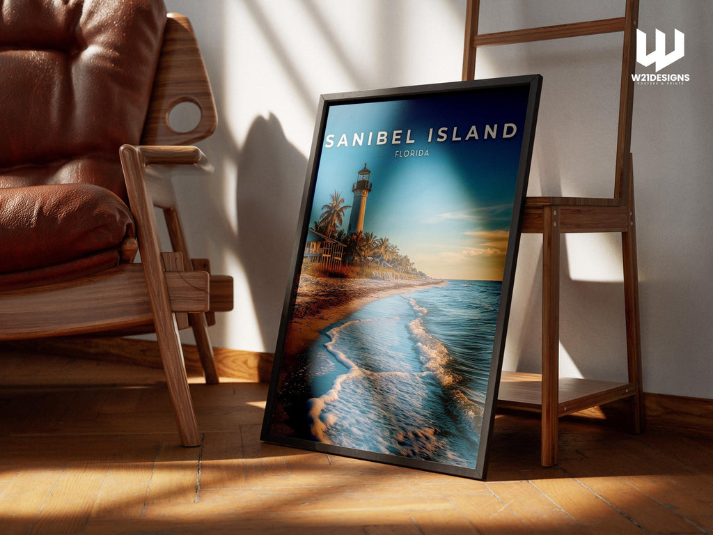 Sanibel Island Lighthouse Print: Florida Coastal Wall Art