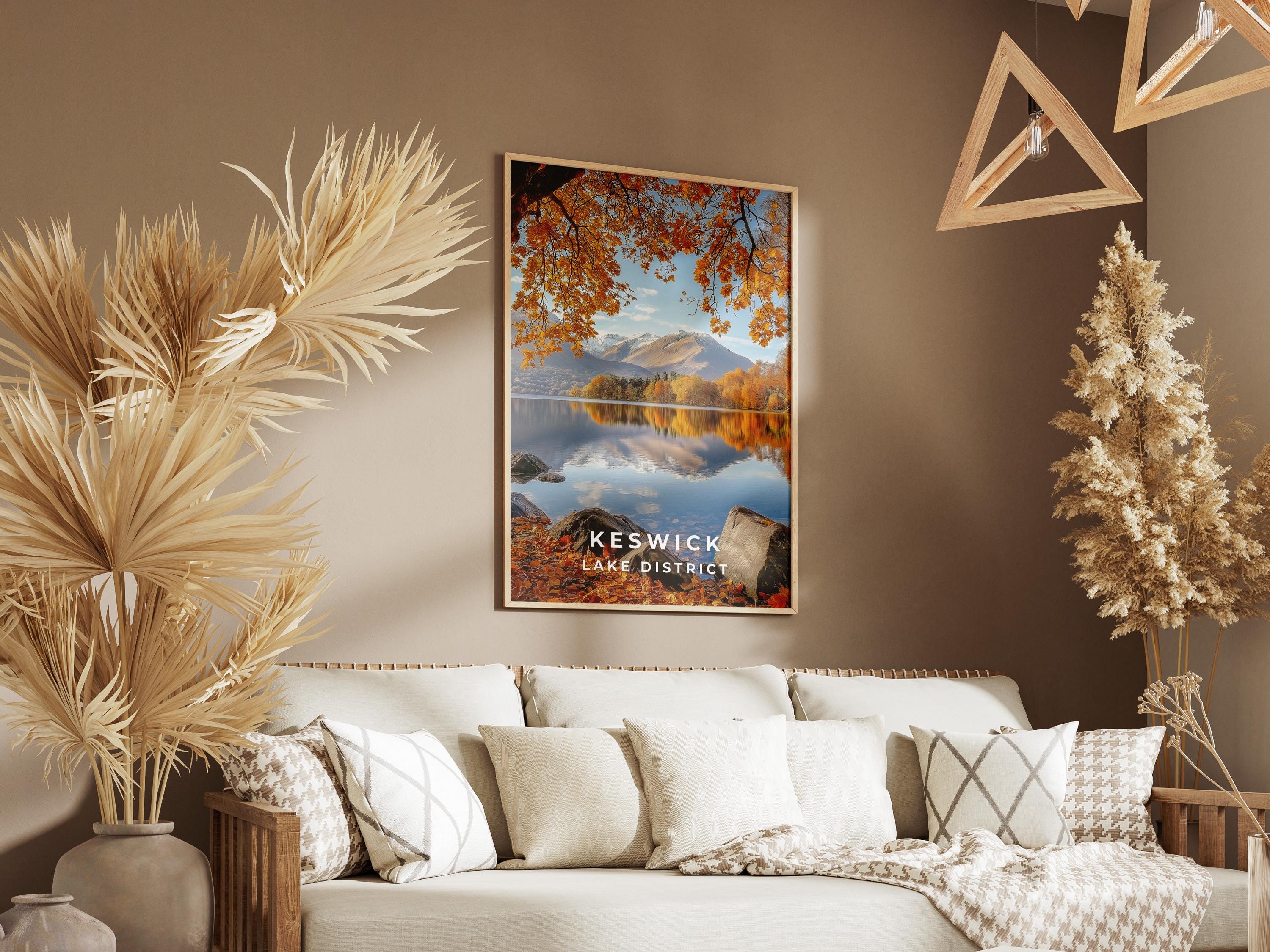 Keswick Lake District Print: Autumn Landscape Art