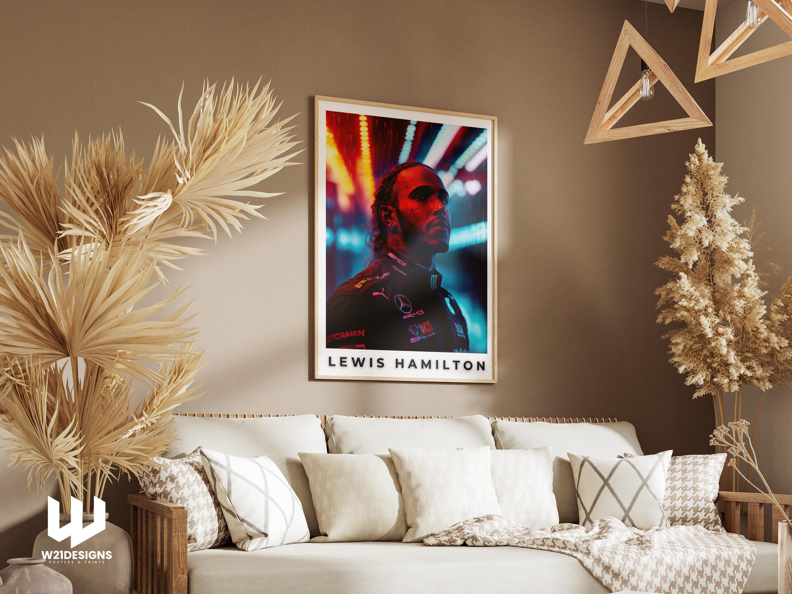 Lewis Hamilton F1 Poster: Motorsport Racing Art Print
