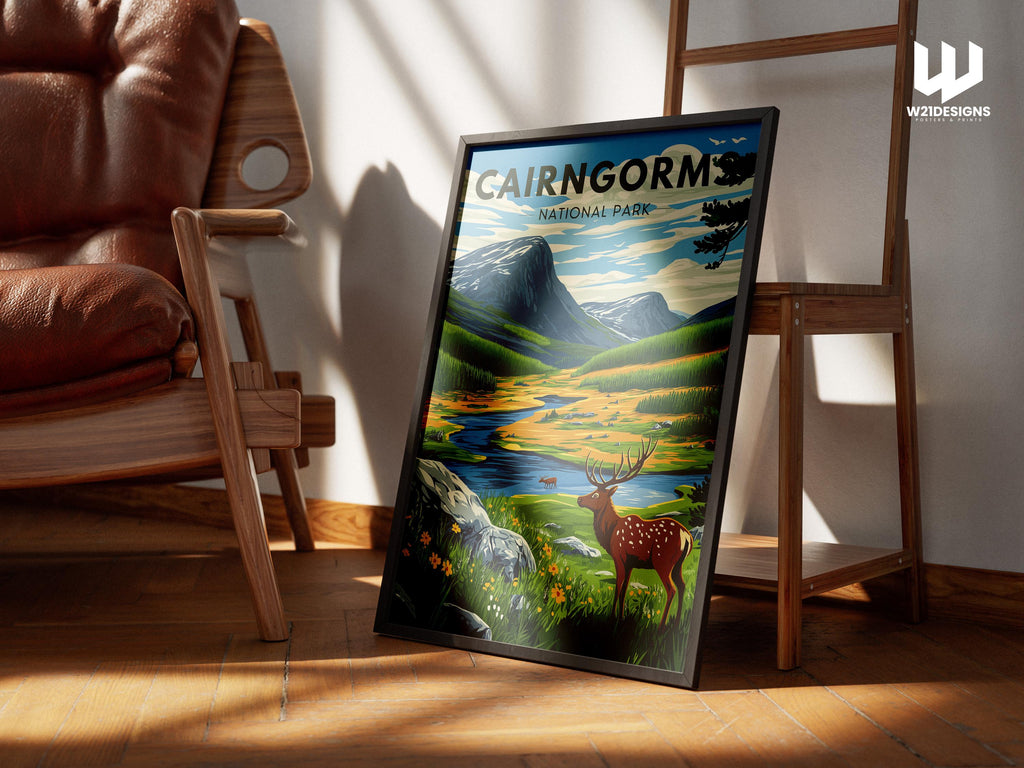 Cairngorms National Park Print: Scotland Highland Landscape Art