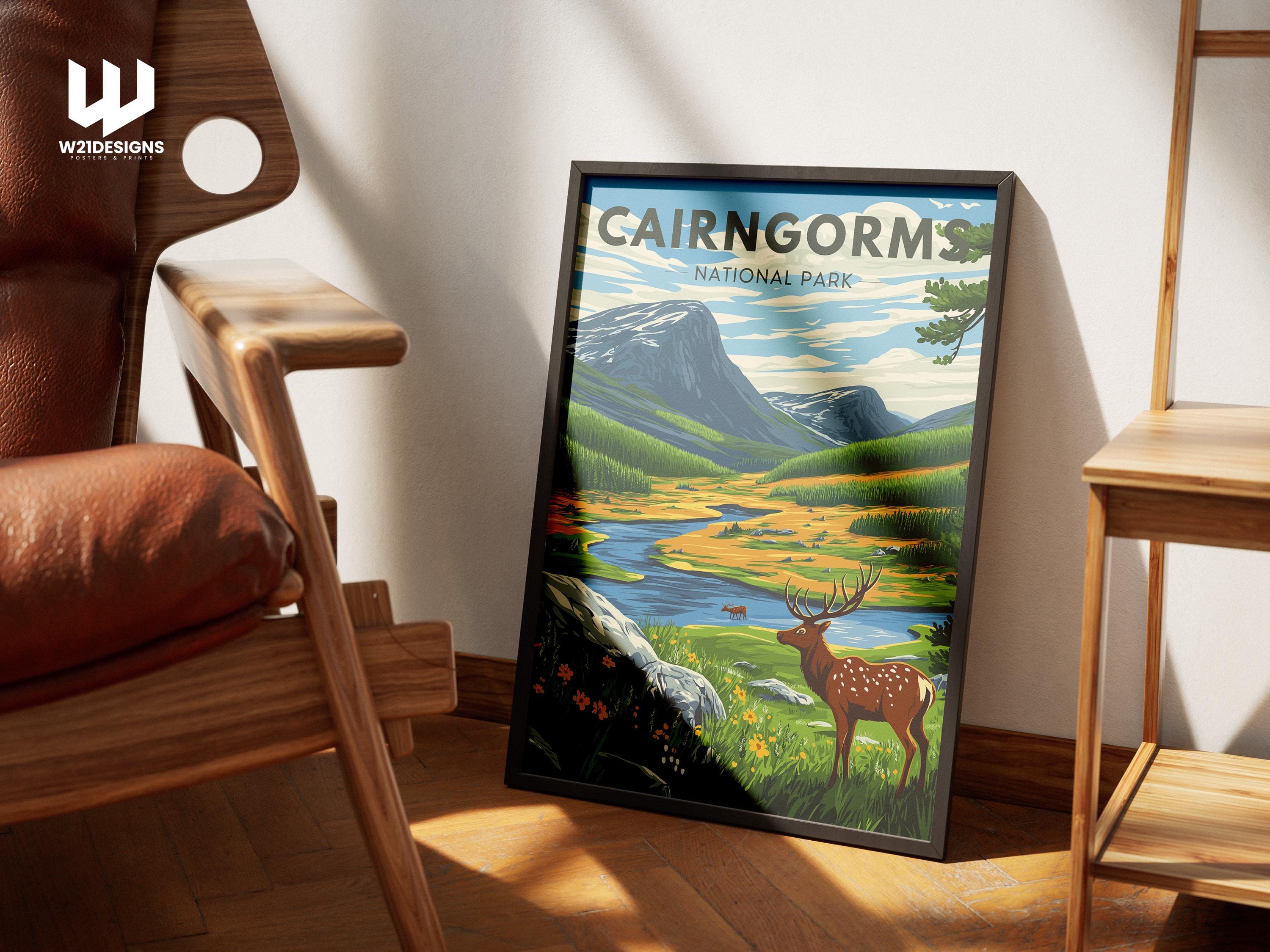 Cairngorms National Park Print: Scotland Highland Landscape Art