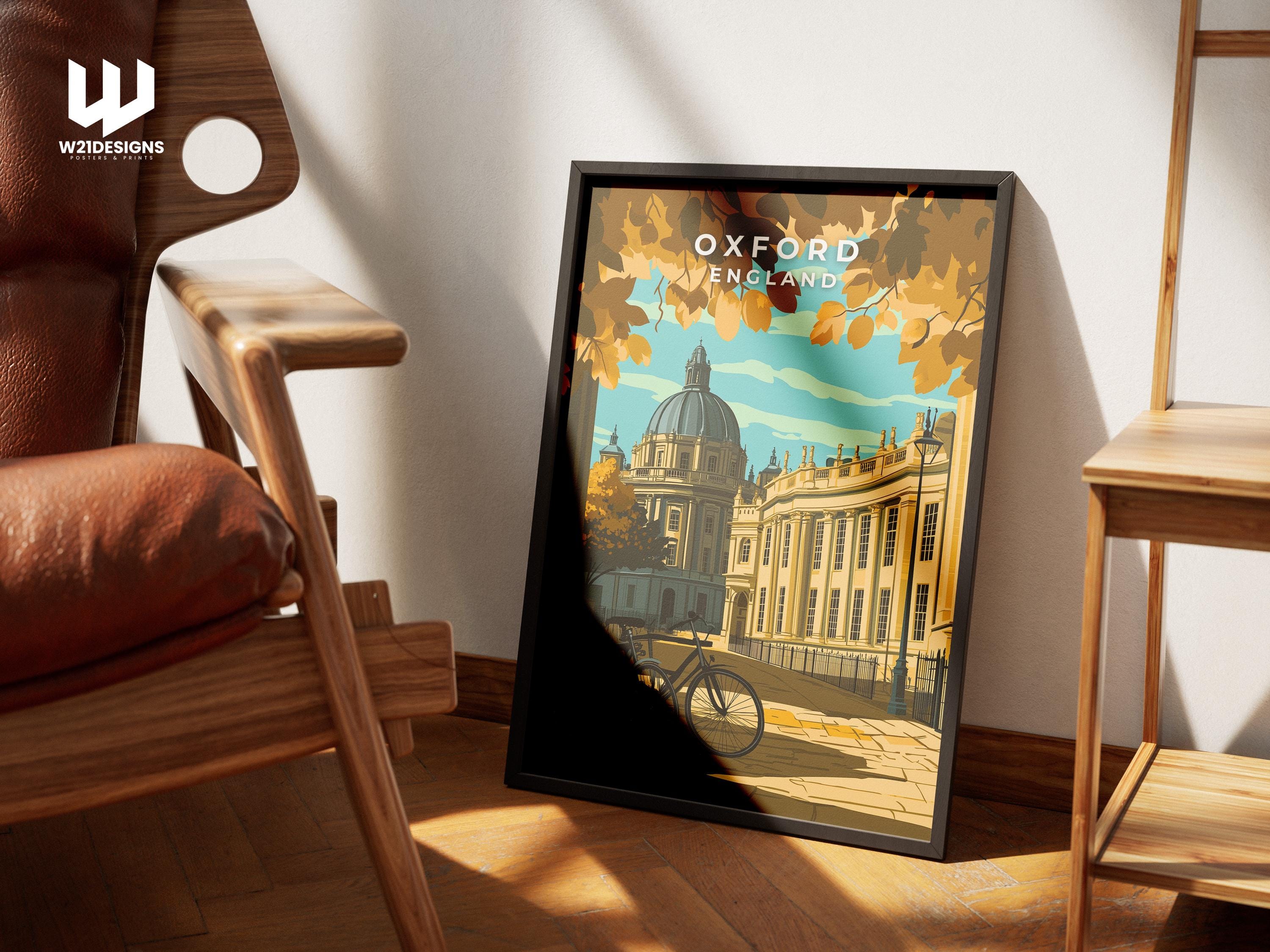 Oxford Travel Poster: Vintage England Art Print