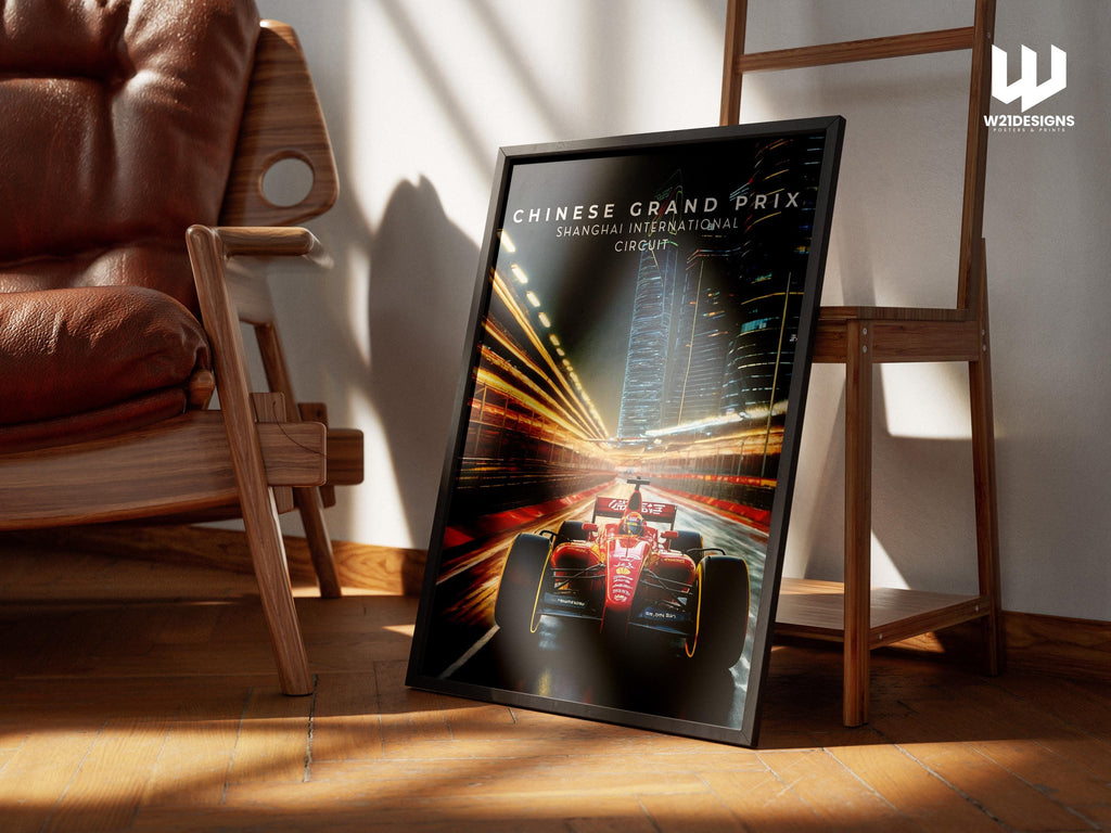 Shanghai International Circuit F1 Poster: Chinese Grand Prix Racing Art