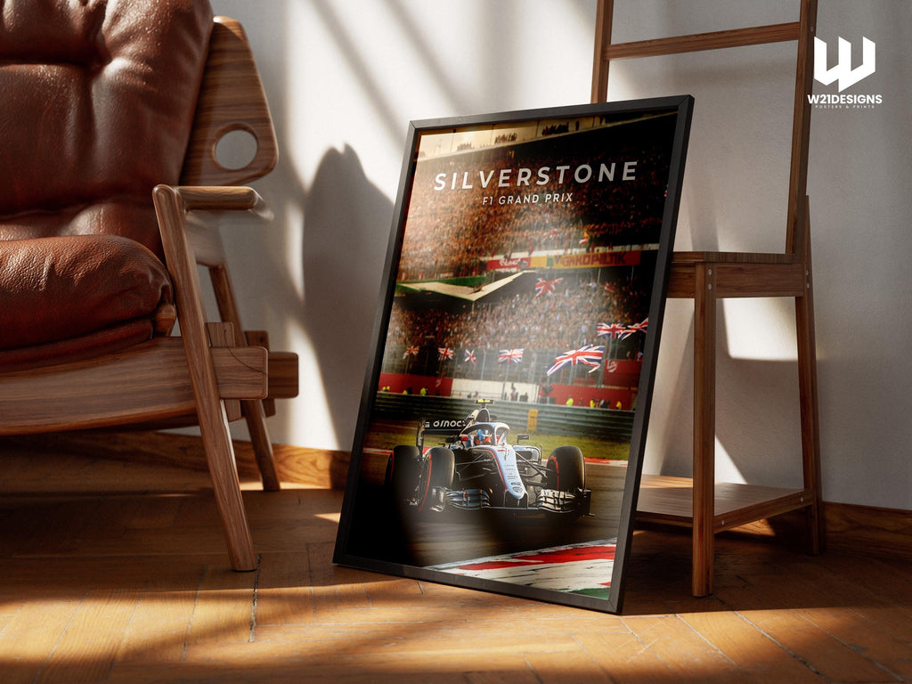 Silverstone F1 Grand Prix Poster: British Racing Art