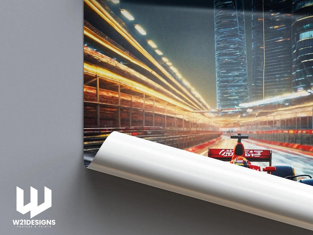 Shanghai International Circuit F1 Poster: Chinese Grand Prix Racing Art
