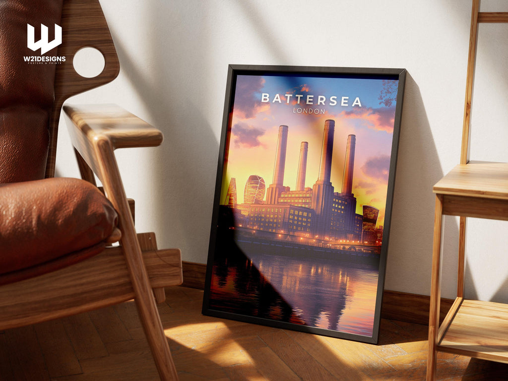 Battersea Power Station Art Print: London Industrial Landmark