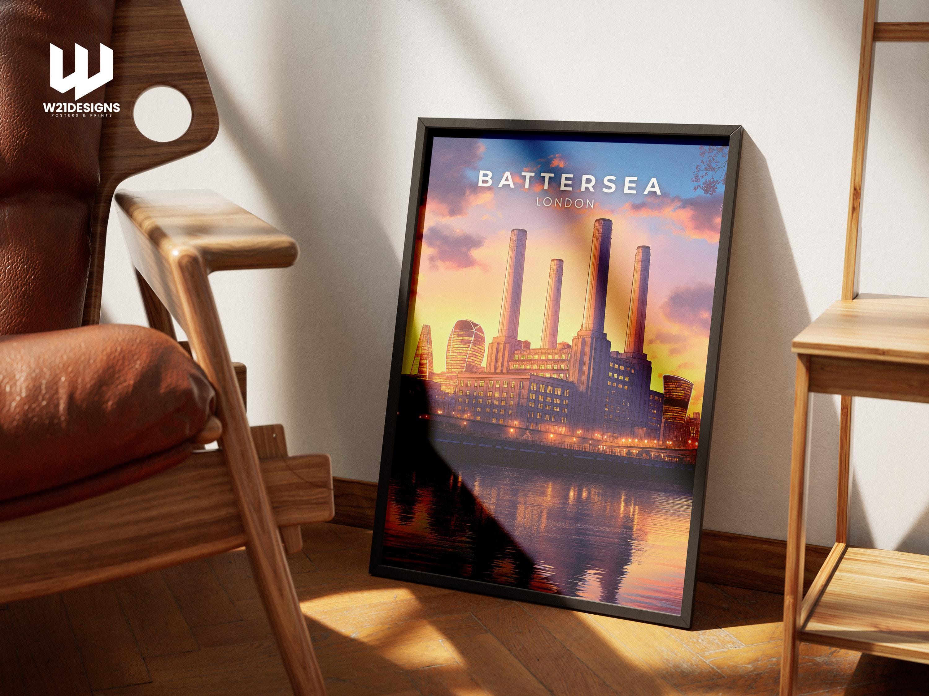 Battersea Power Station Art Print: London Industrial Landmark