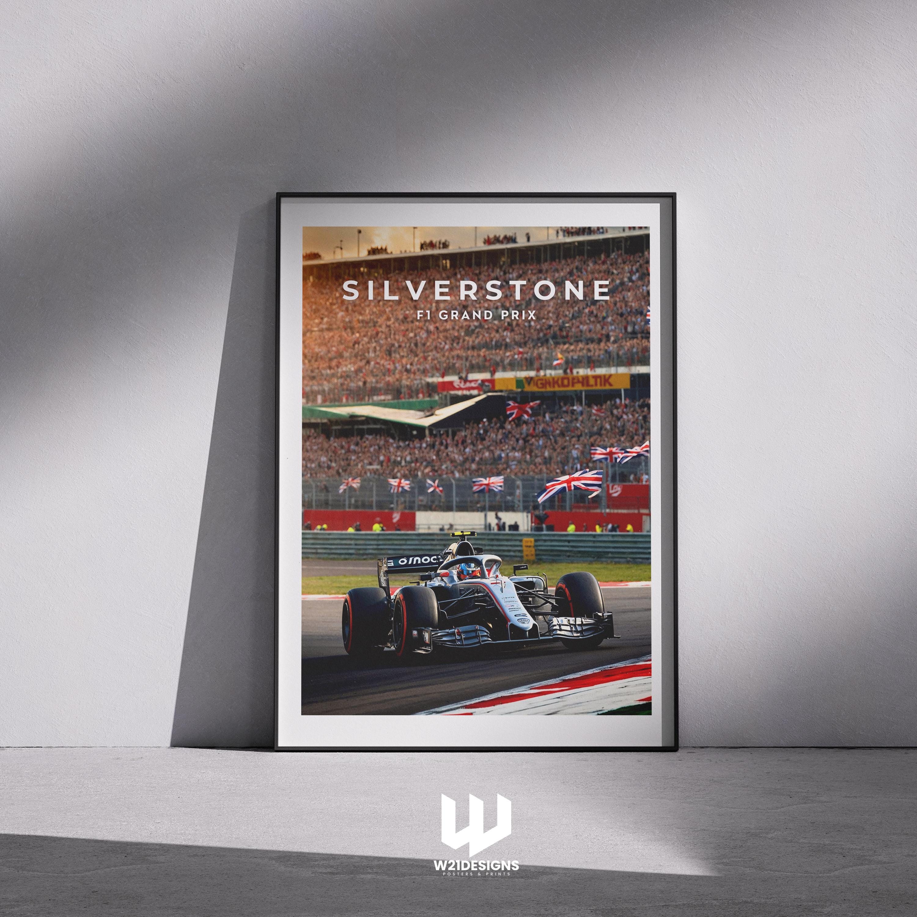 Silverstone F1 Grand Prix Poster: British Racing Art