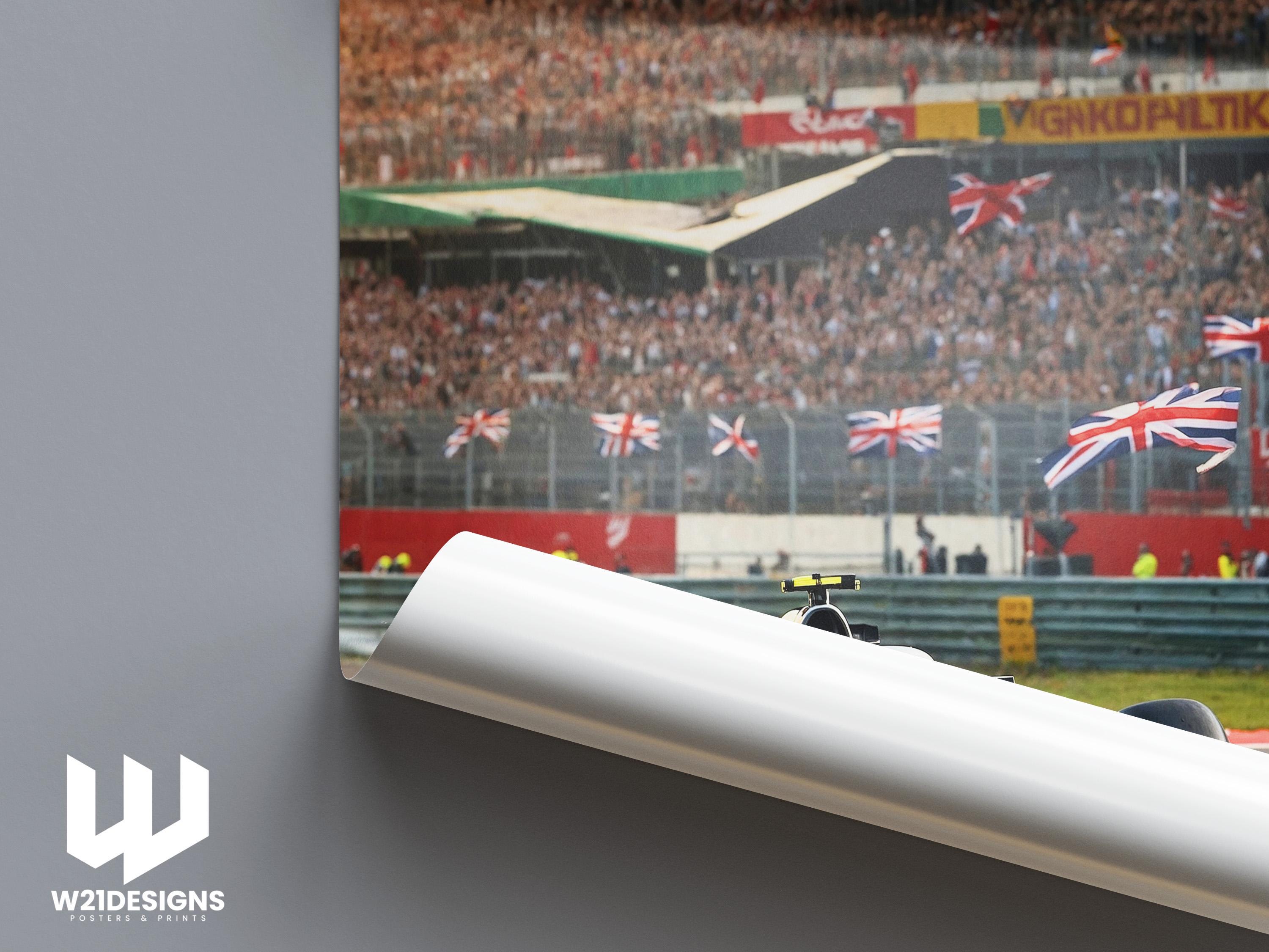 Silverstone F1 Grand Prix Poster: British Racing Art