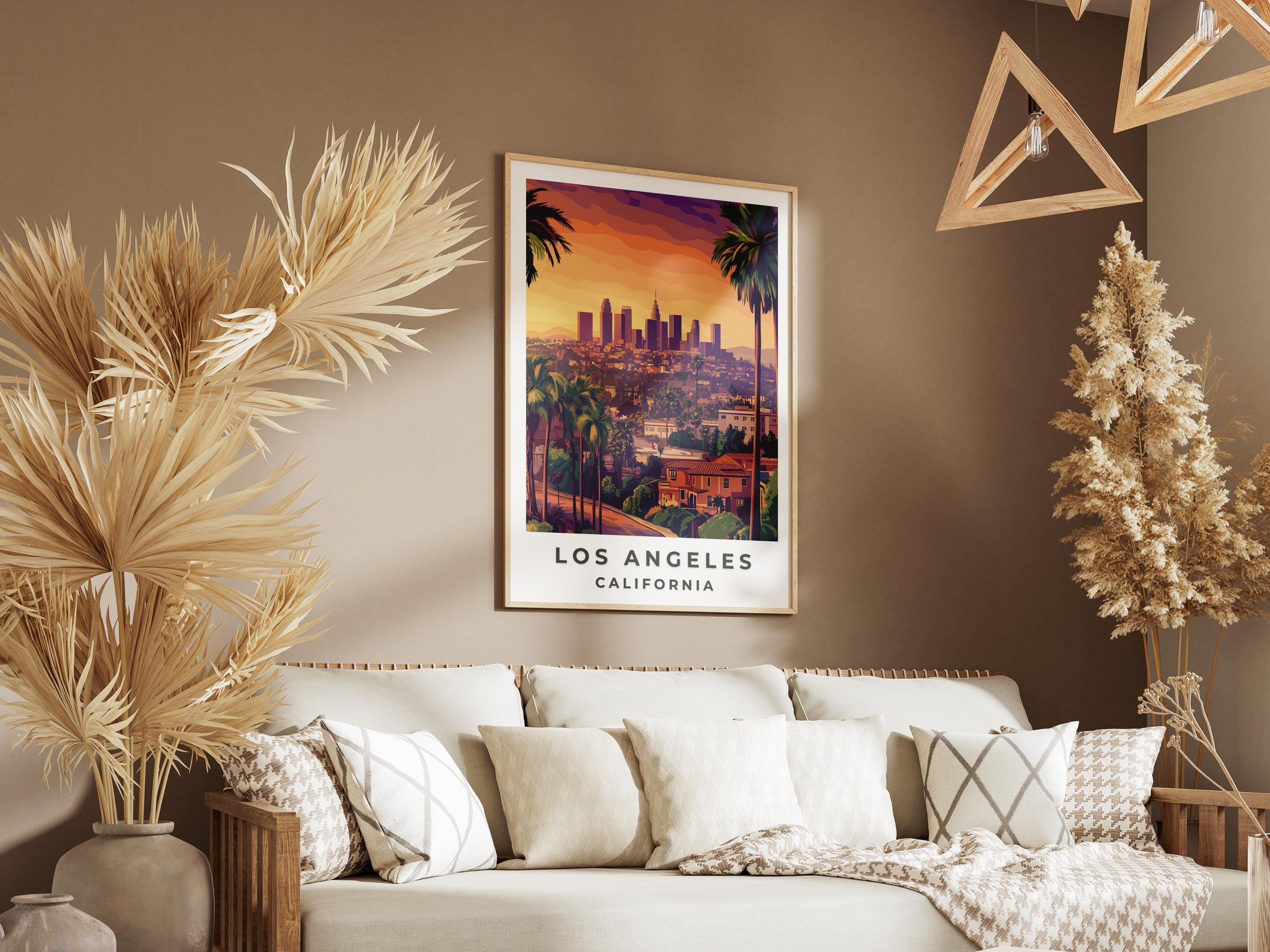 Los Angeles Travel Poster: Vintage California Art Print