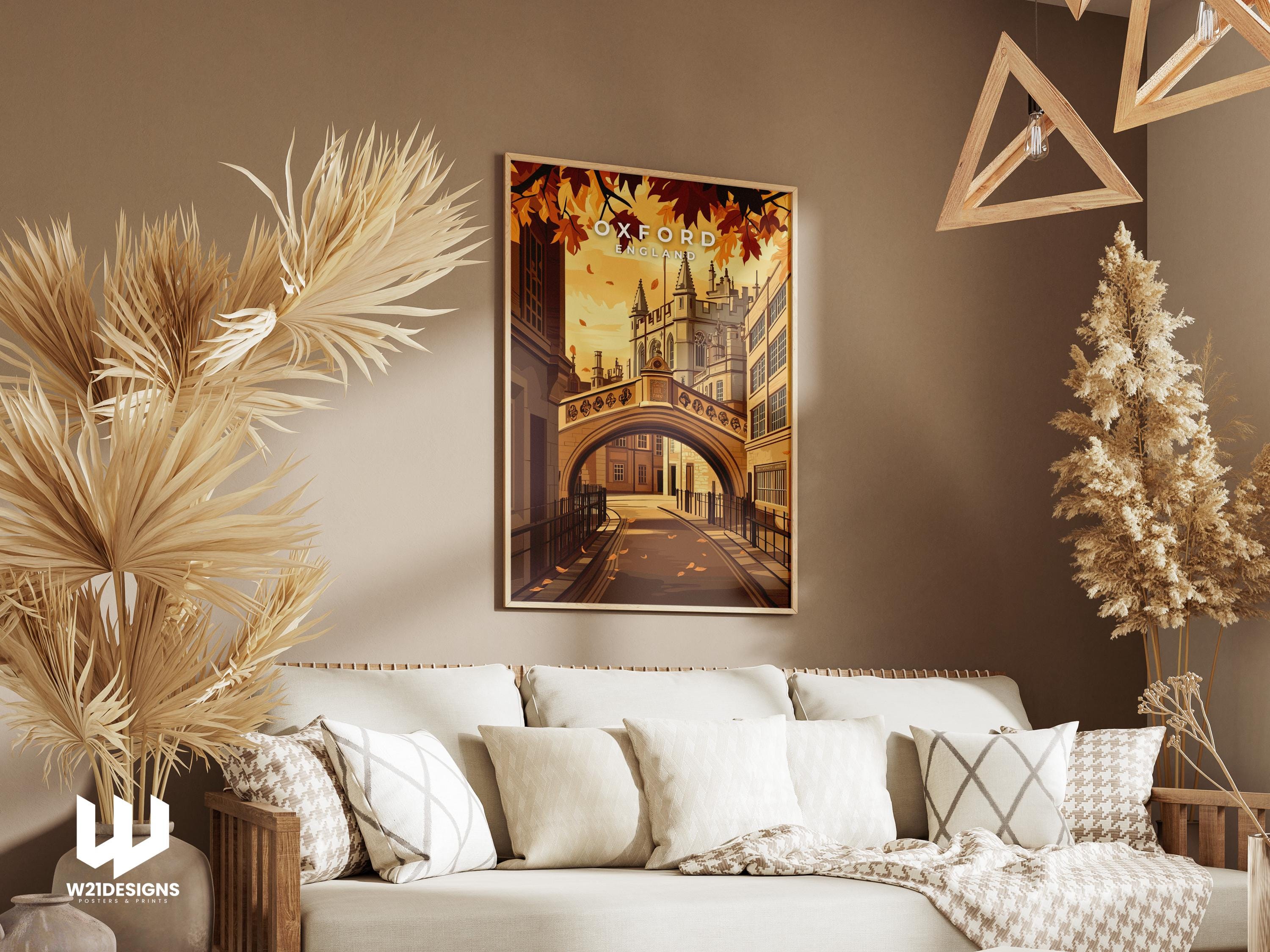 Oxford Bridge of Sighs Art Print: England Travel Poster