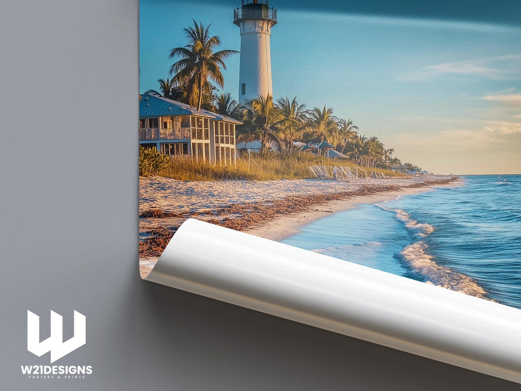 Sanibel Island Lighthouse Print: Florida Coastal Wall Art